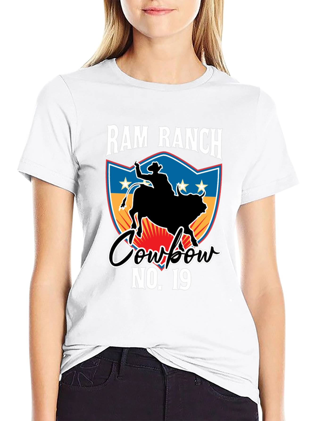Ram Ranch Cowboy No. 19 Graphic Tee