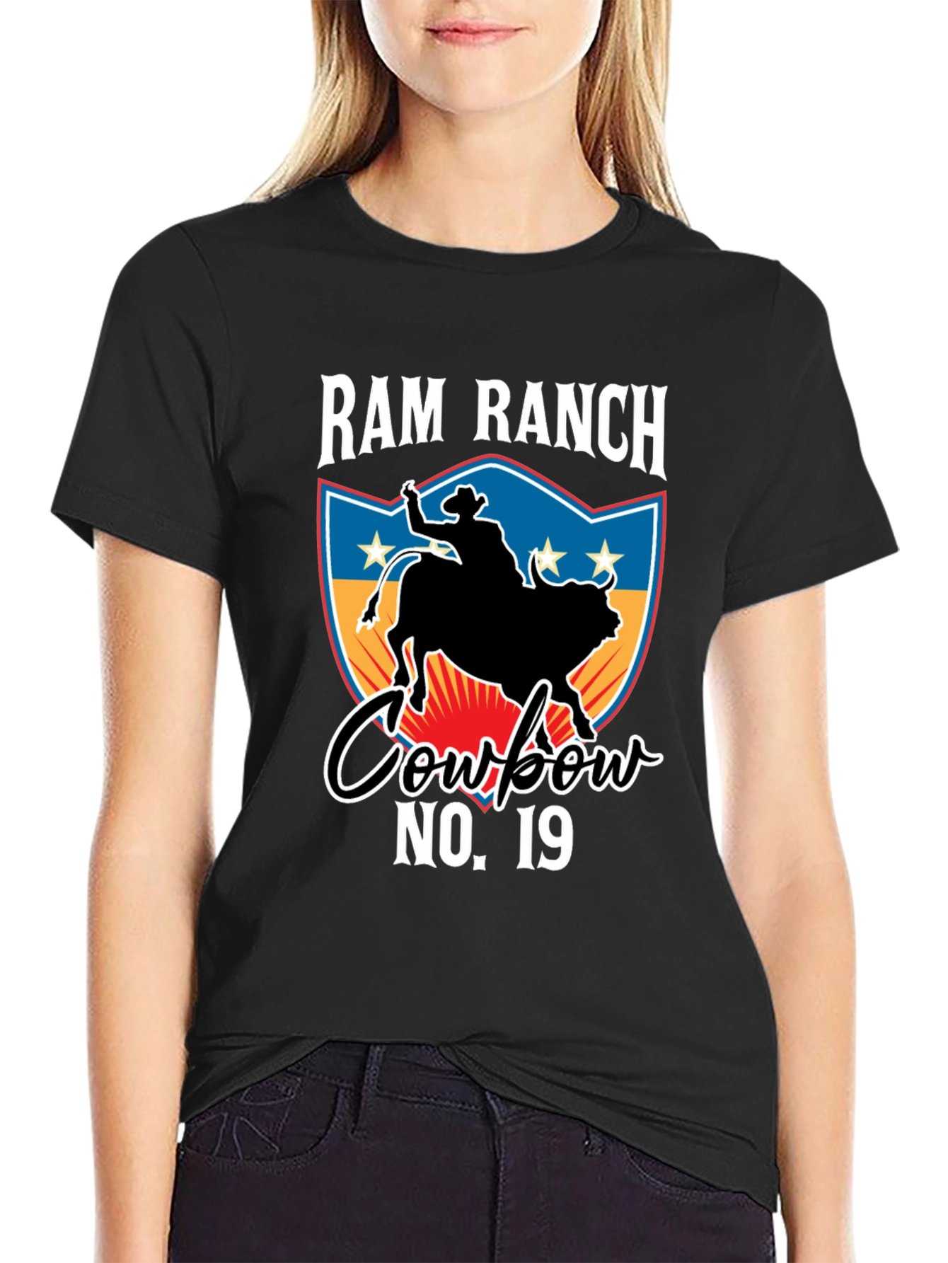 Ram Ranch Cowboy No. 19 Graphic Tee