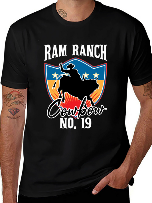 Ram Ranch Cowboy No. 19 Graphic Tee
