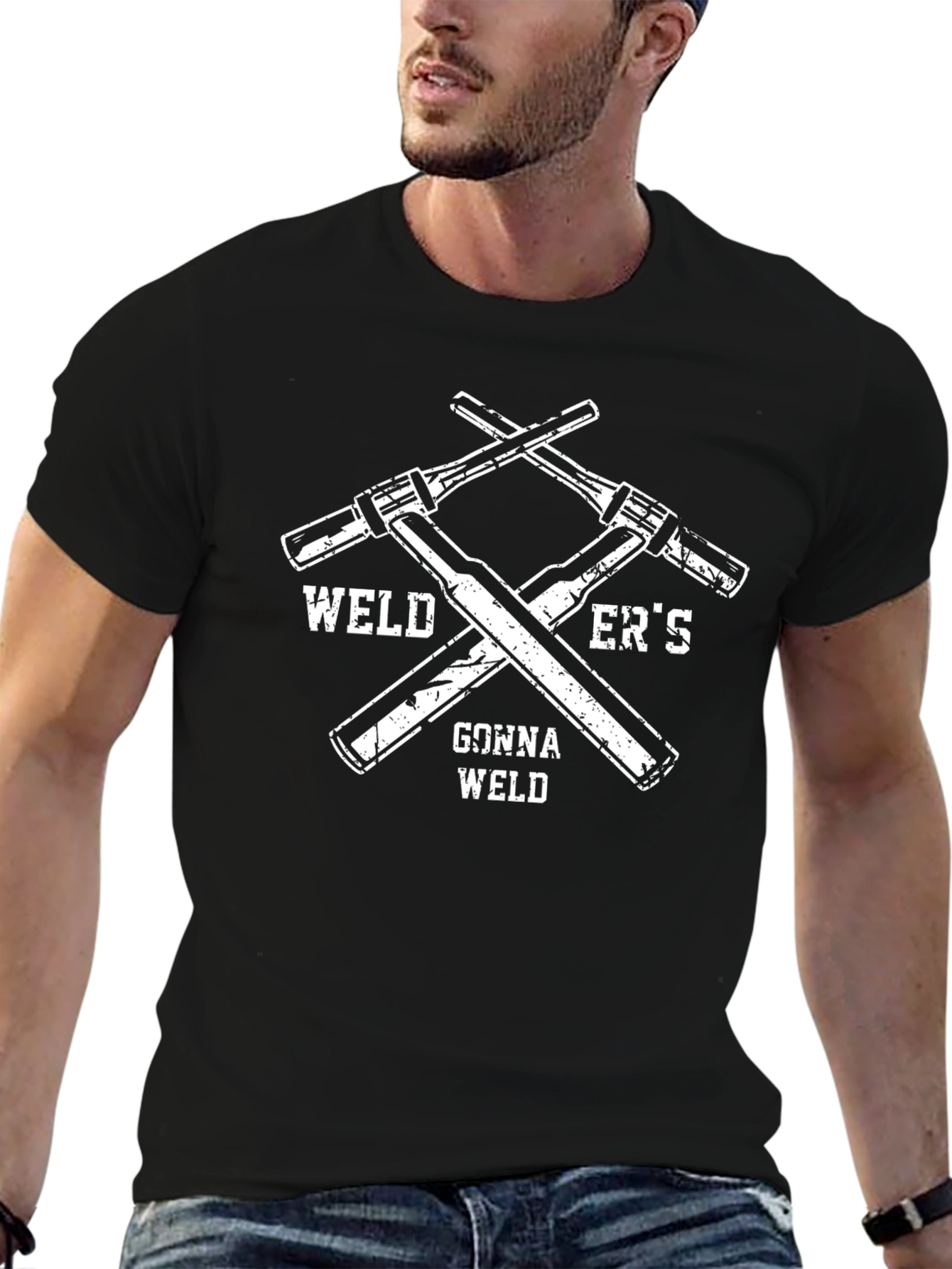 Welders Gonna Weld Black Graphic T-Shirt