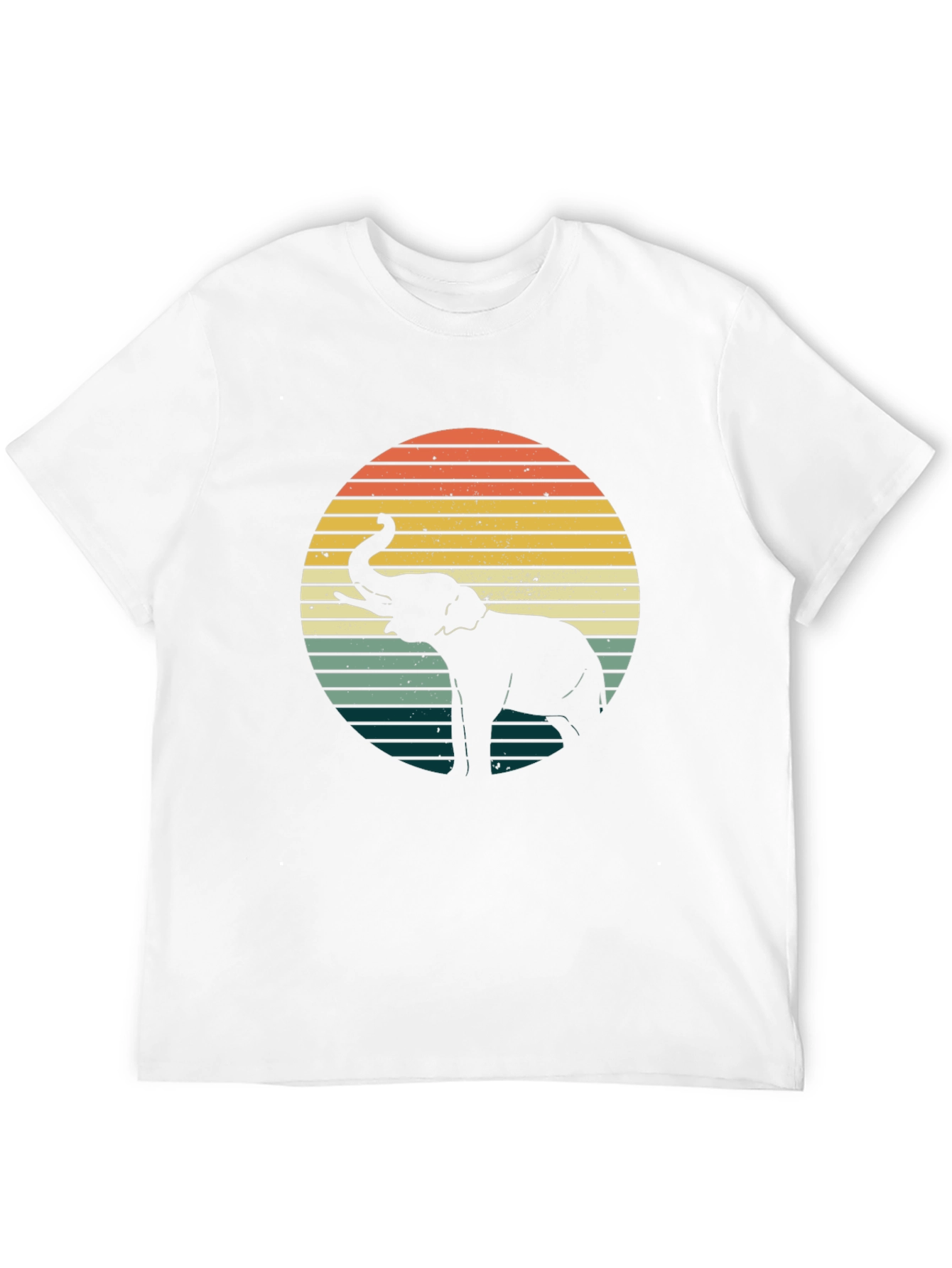 Retro Elephant Sunset T-Shirt