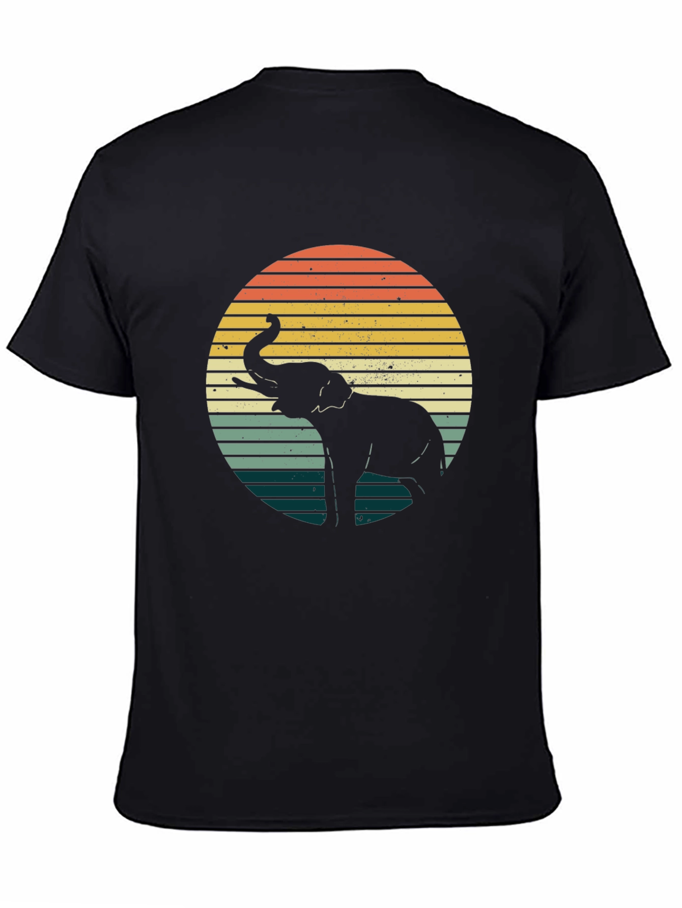 Retro Elephant Sunset T-Shirt