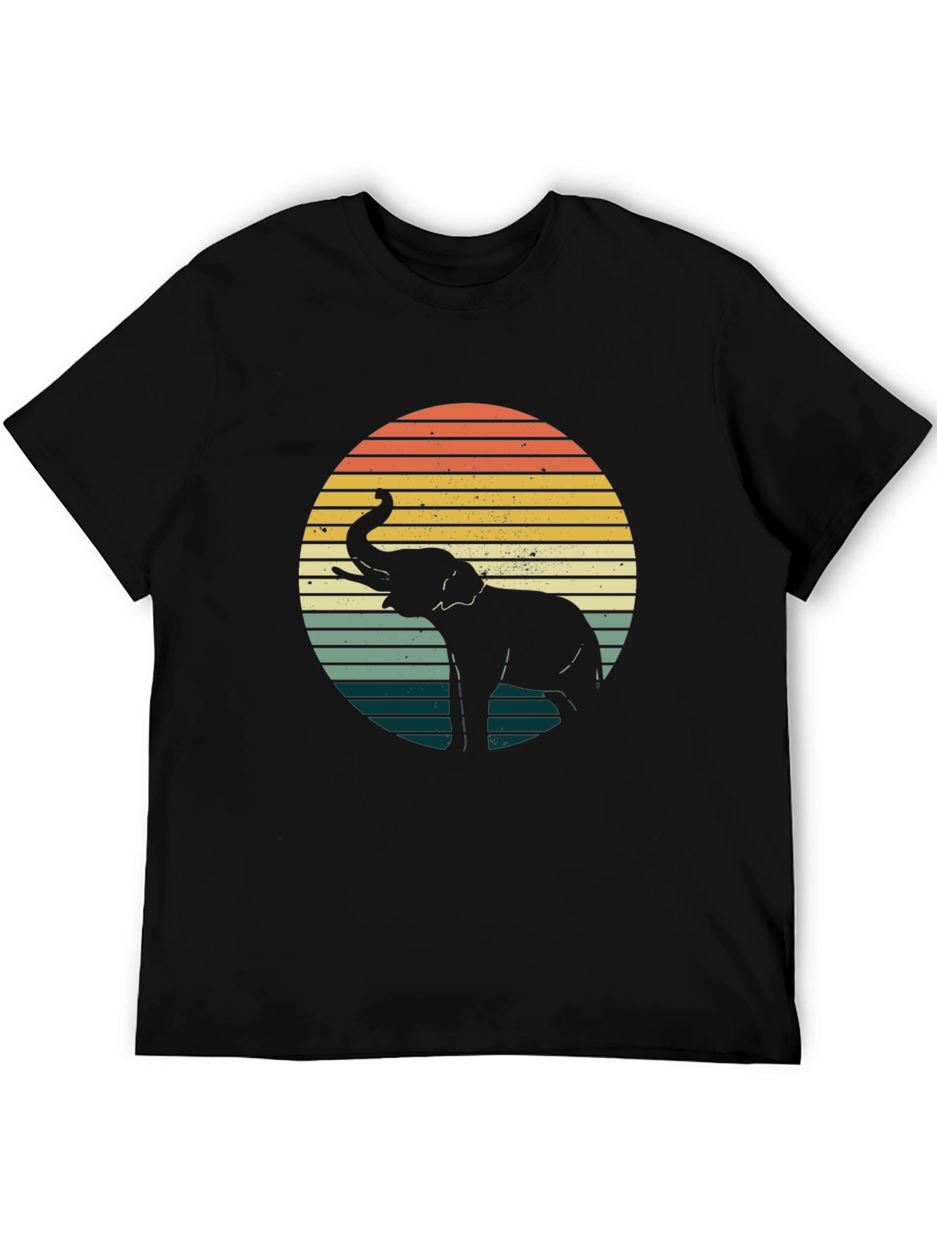 Retro Elephant Sunset T-Shirt
