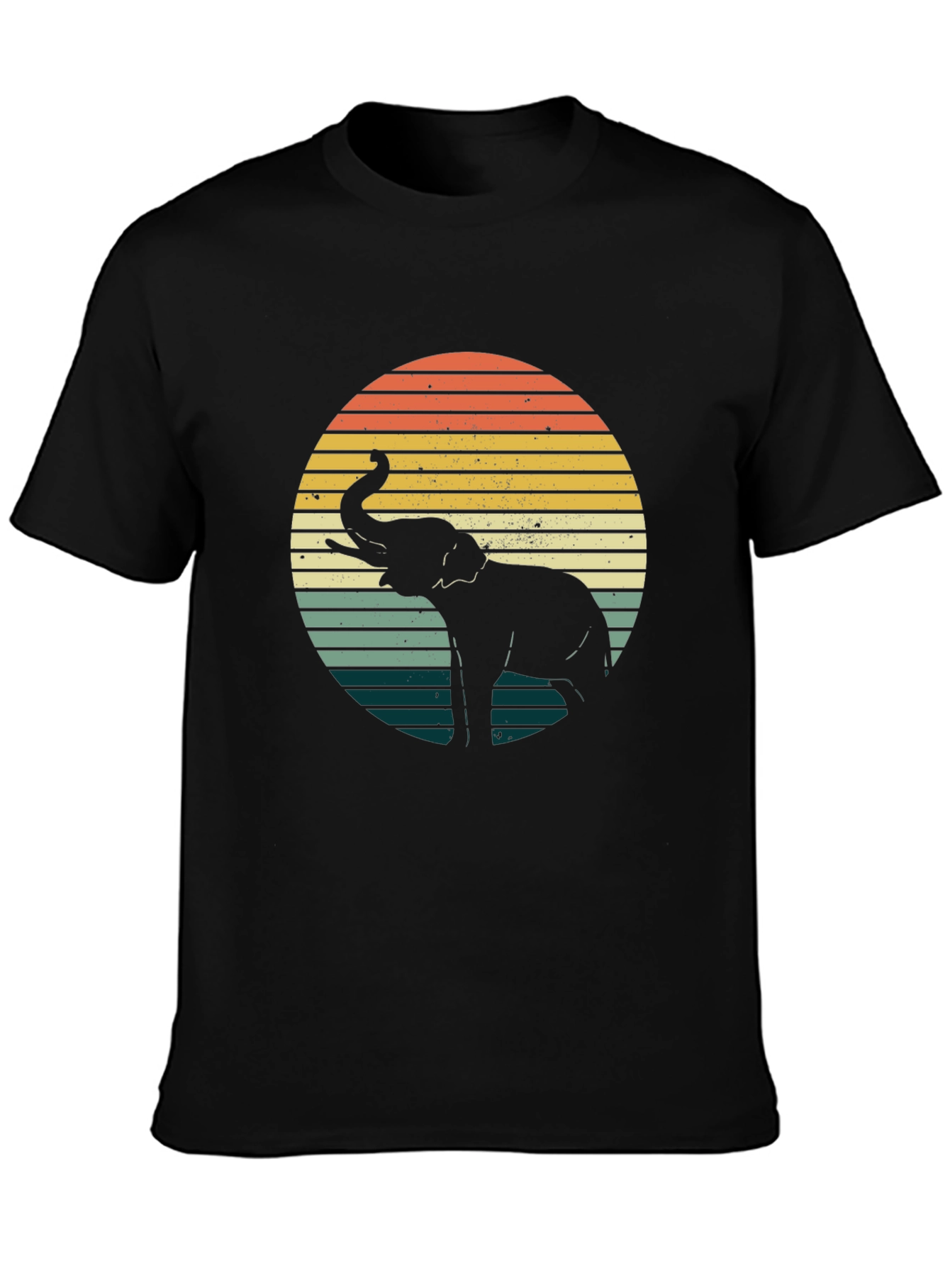 Retro Elephant Sunset T-Shirt