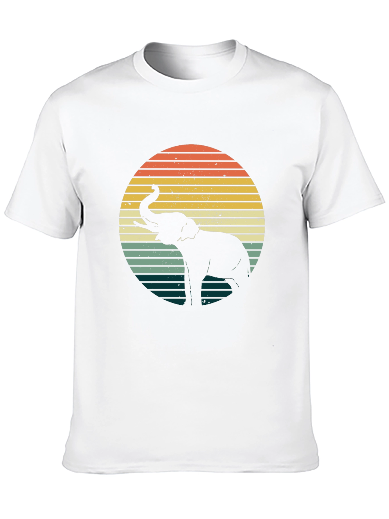Retro Elephant Sunset T-Shirt