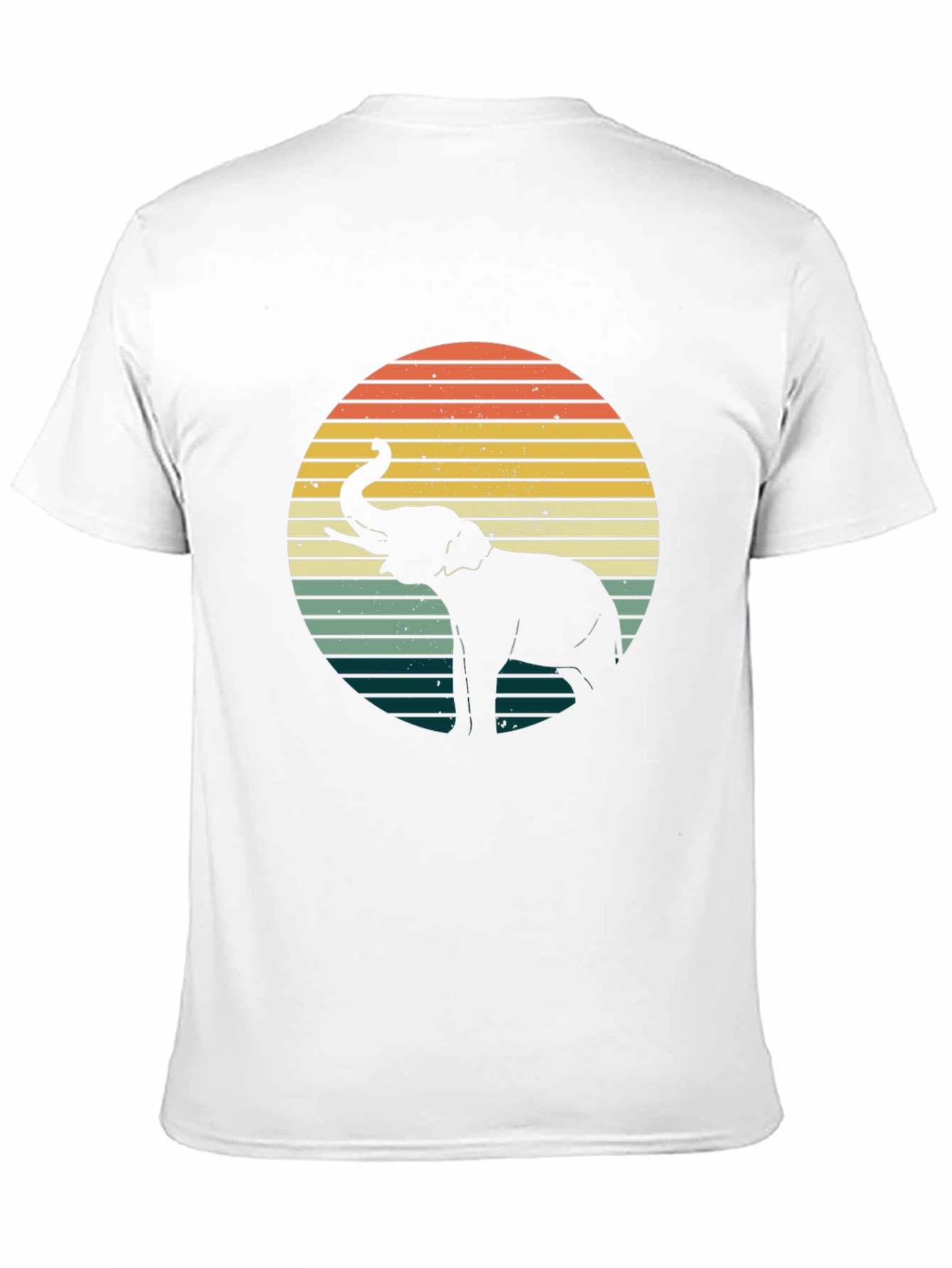 Retro Elephant Sunset T-Shirt