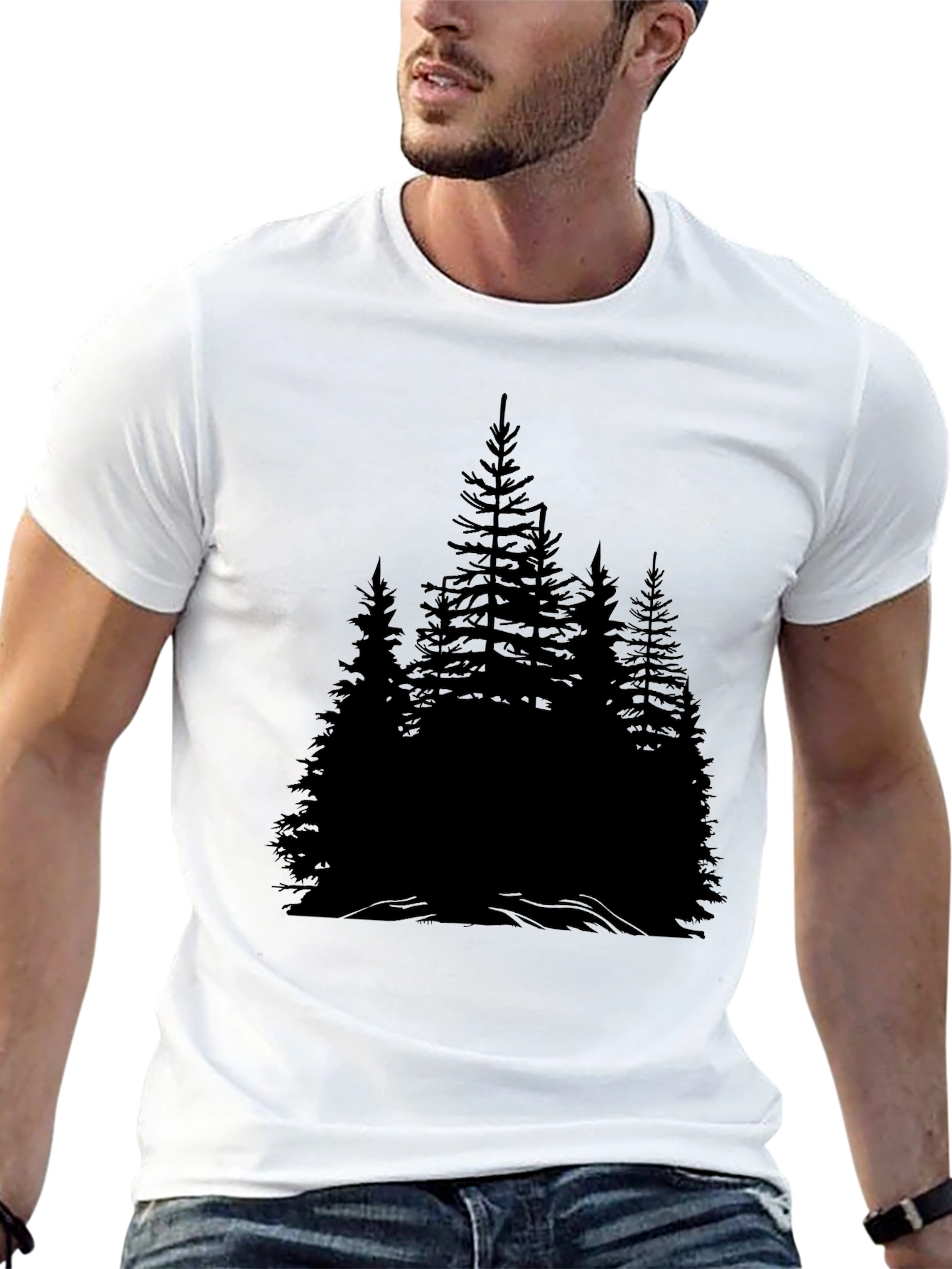 Black Forest T-Shirt - Nature Inspired Graphic Tee