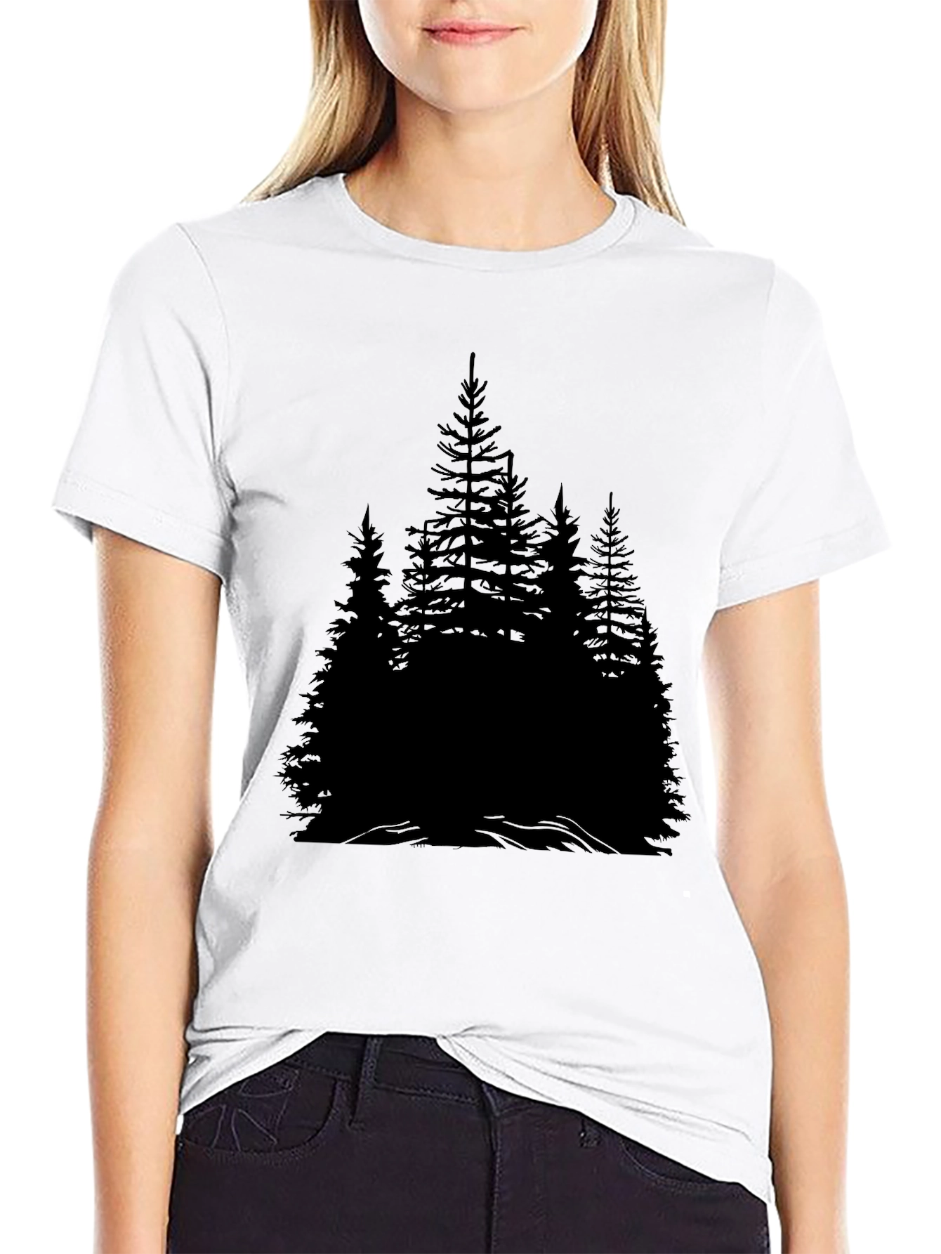 Black Forest T-Shirt - Nature Inspired Graphic Tee