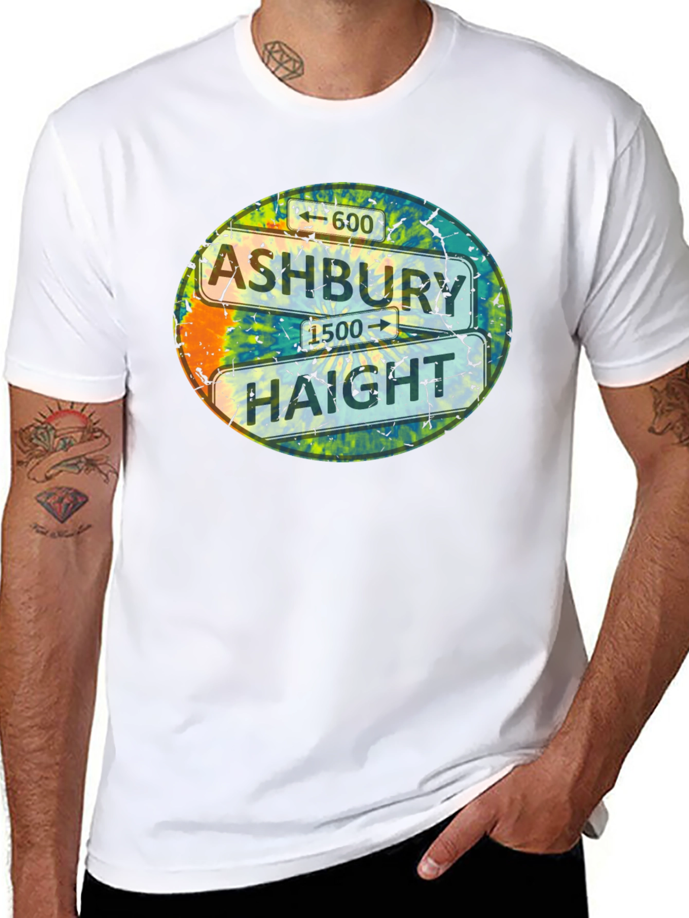 Ashbury Haight T-Shirt Tie Dye San Francisco