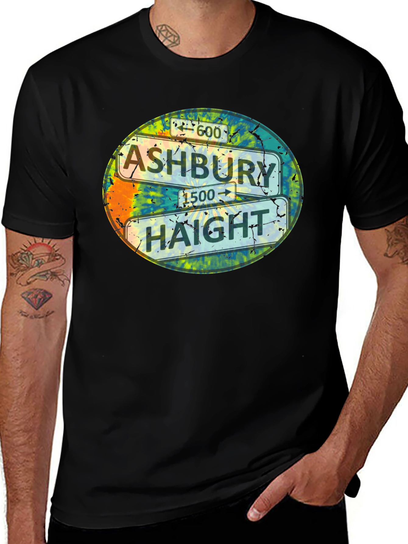 Ashbury Haight T-Shirt Tie Dye San Francisco