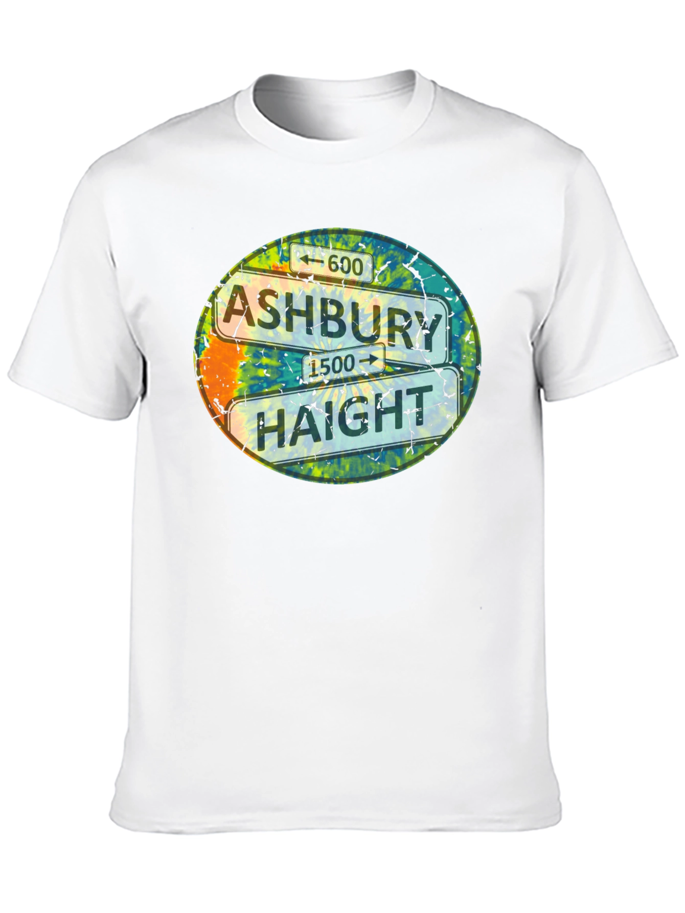 Ashbury Haight T-Shirt Tie Dye San Francisco