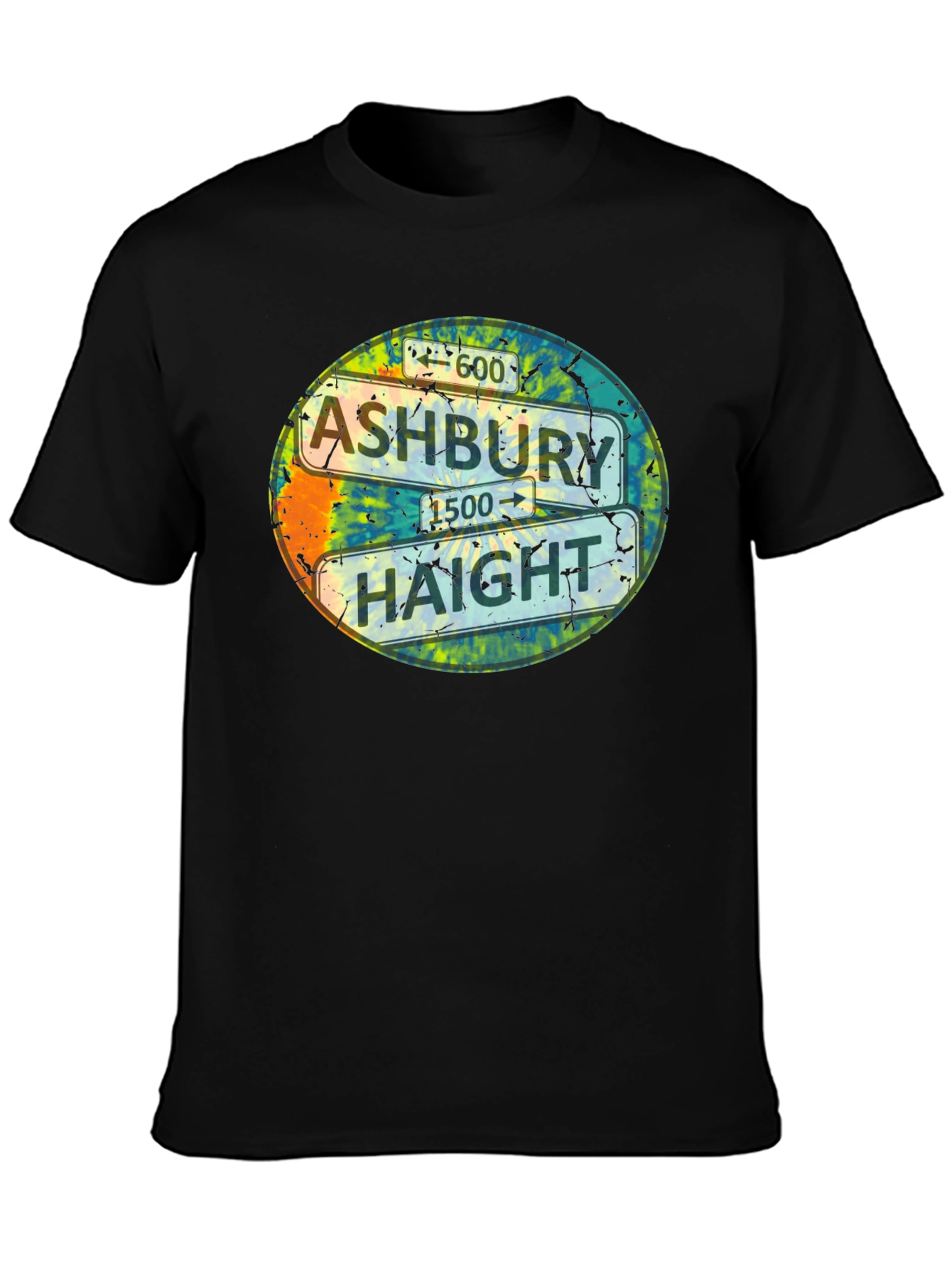 Ashbury Haight T-Shirt Tie Dye San Francisco