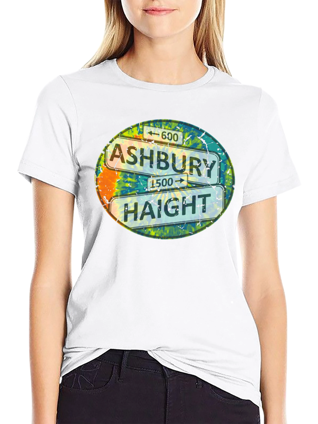 Ashbury Haight T-Shirt Tie Dye San Francisco