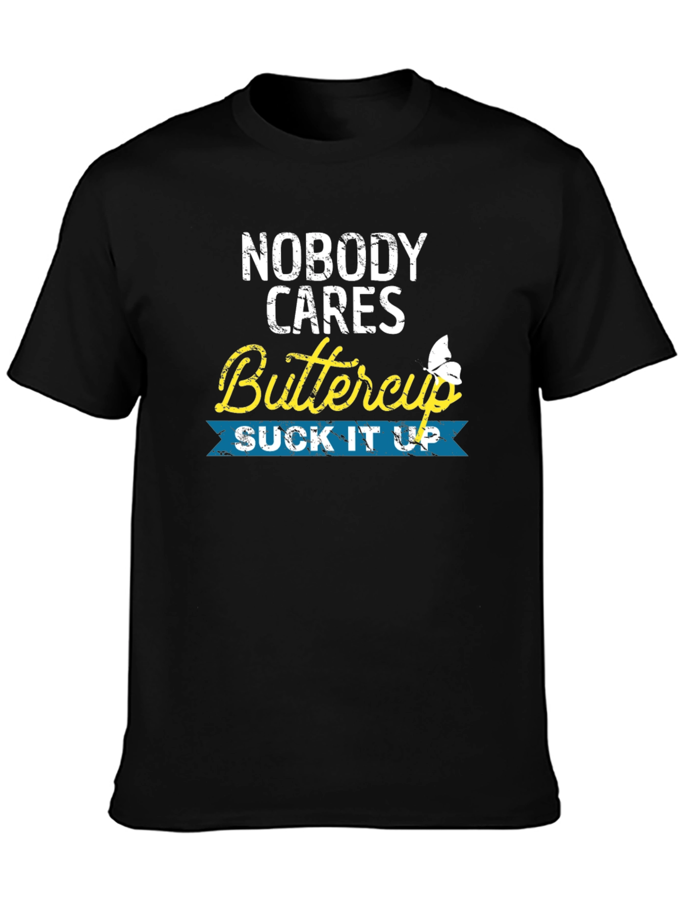 Nobody Cares Buttercup Graphic T-Shirt