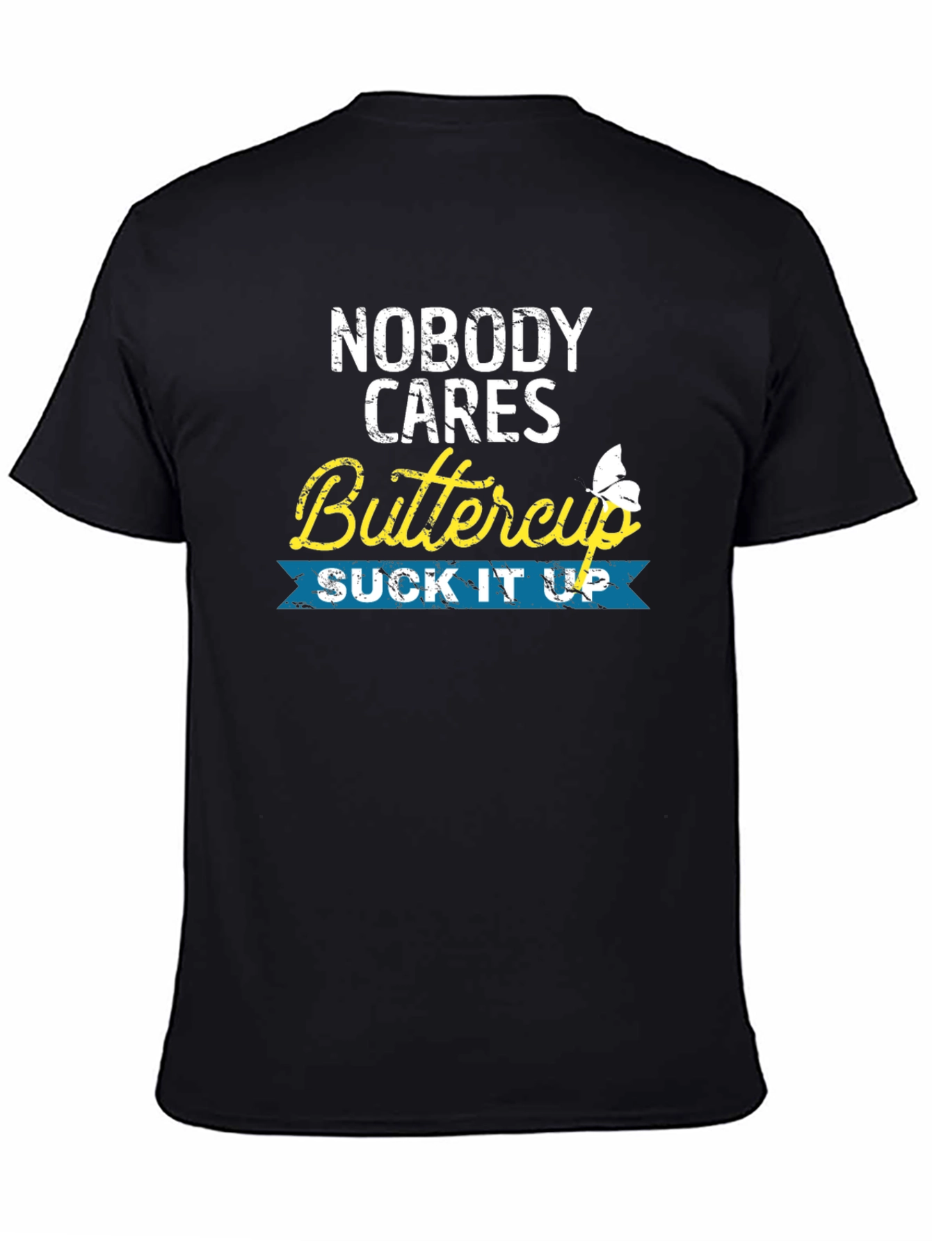 Nobody Cares Buttercup Graphic T-Shirt