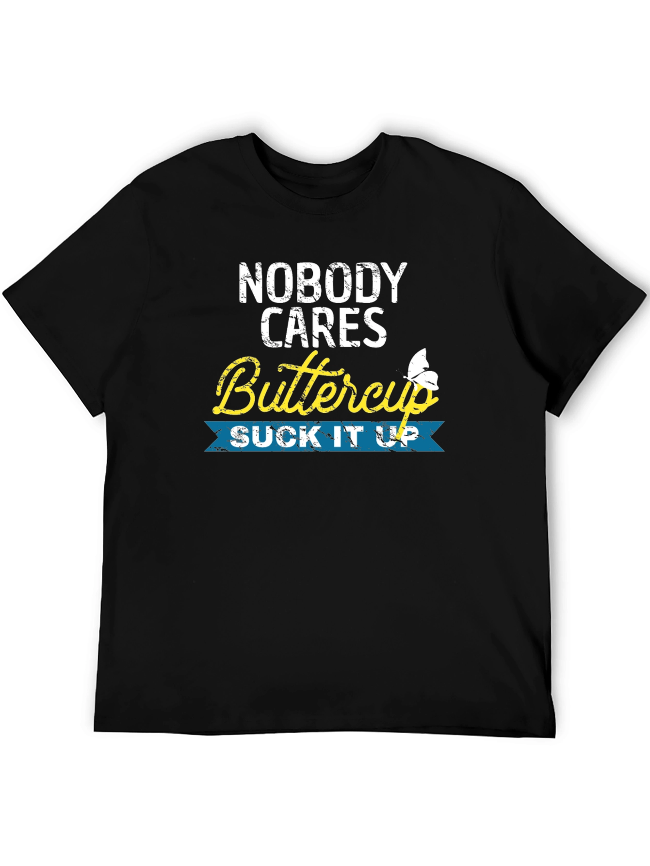 Nobody Cares Buttercup Graphic T-Shirt