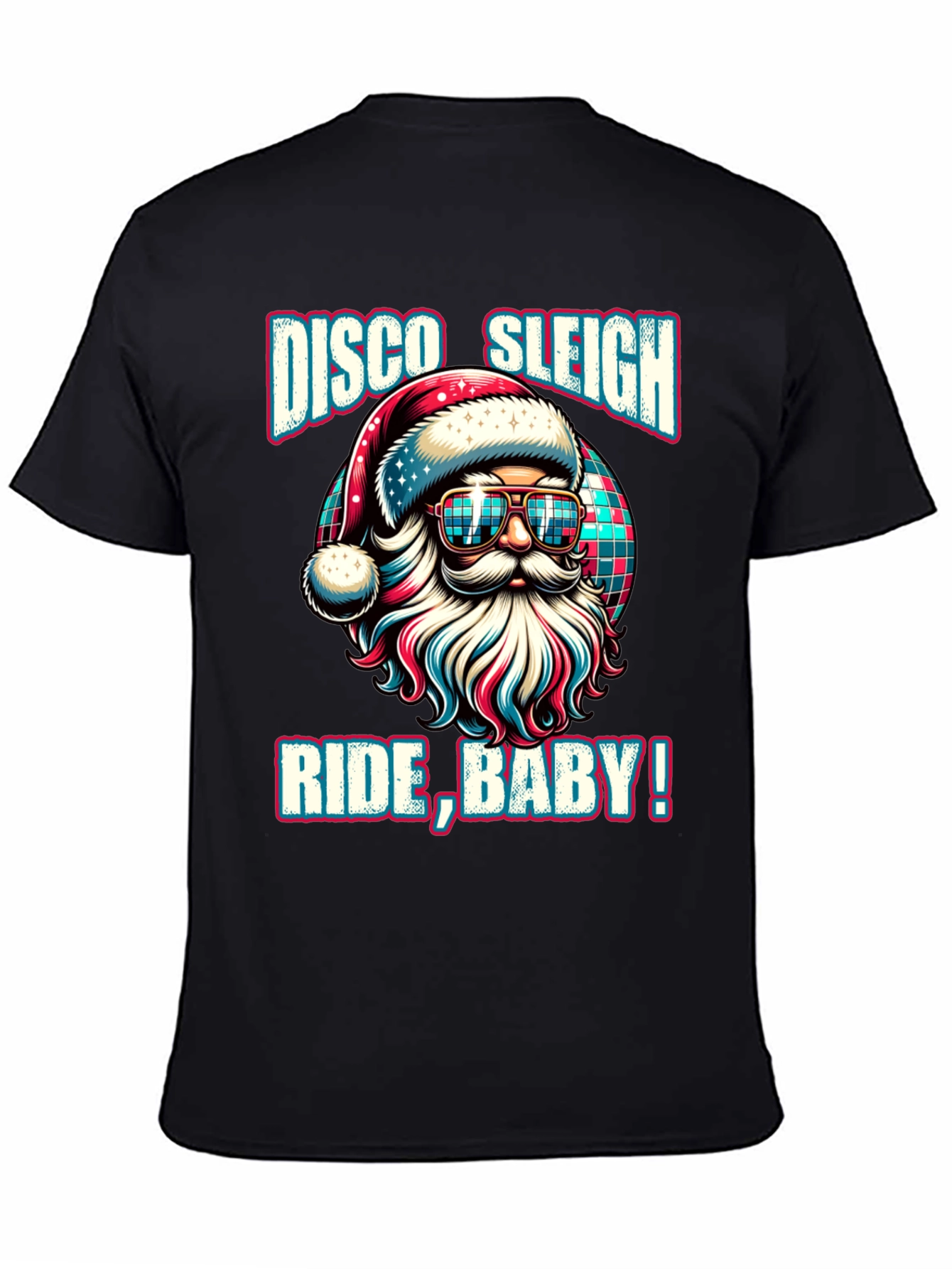 Disco Sleigh Ride Baby Santa Graphic Tee