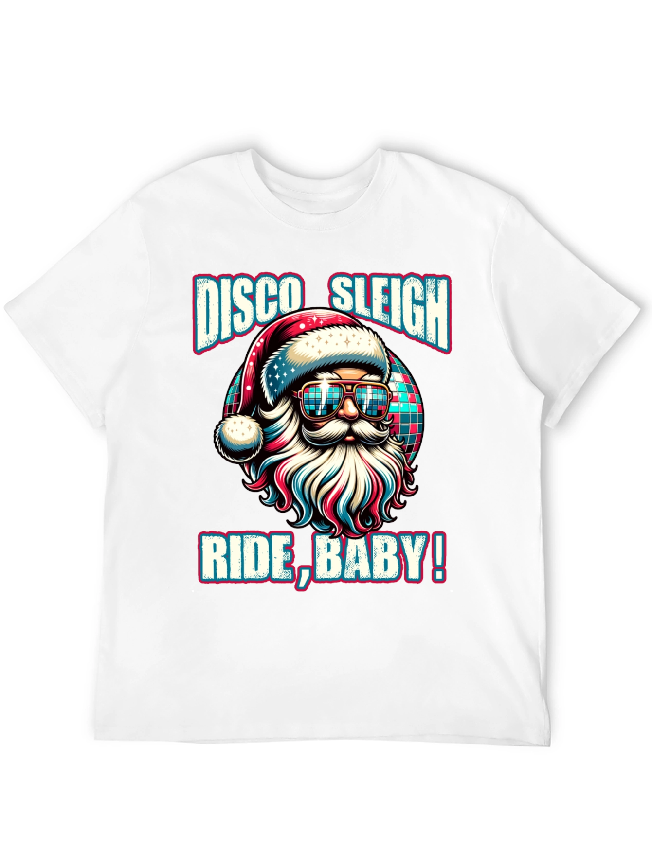 Disco Sleigh Ride Baby Santa Graphic Tee