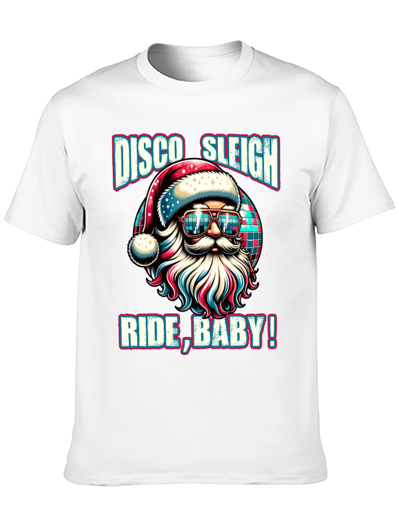 Disco Sleigh Ride Baby Santa Graphic Tee