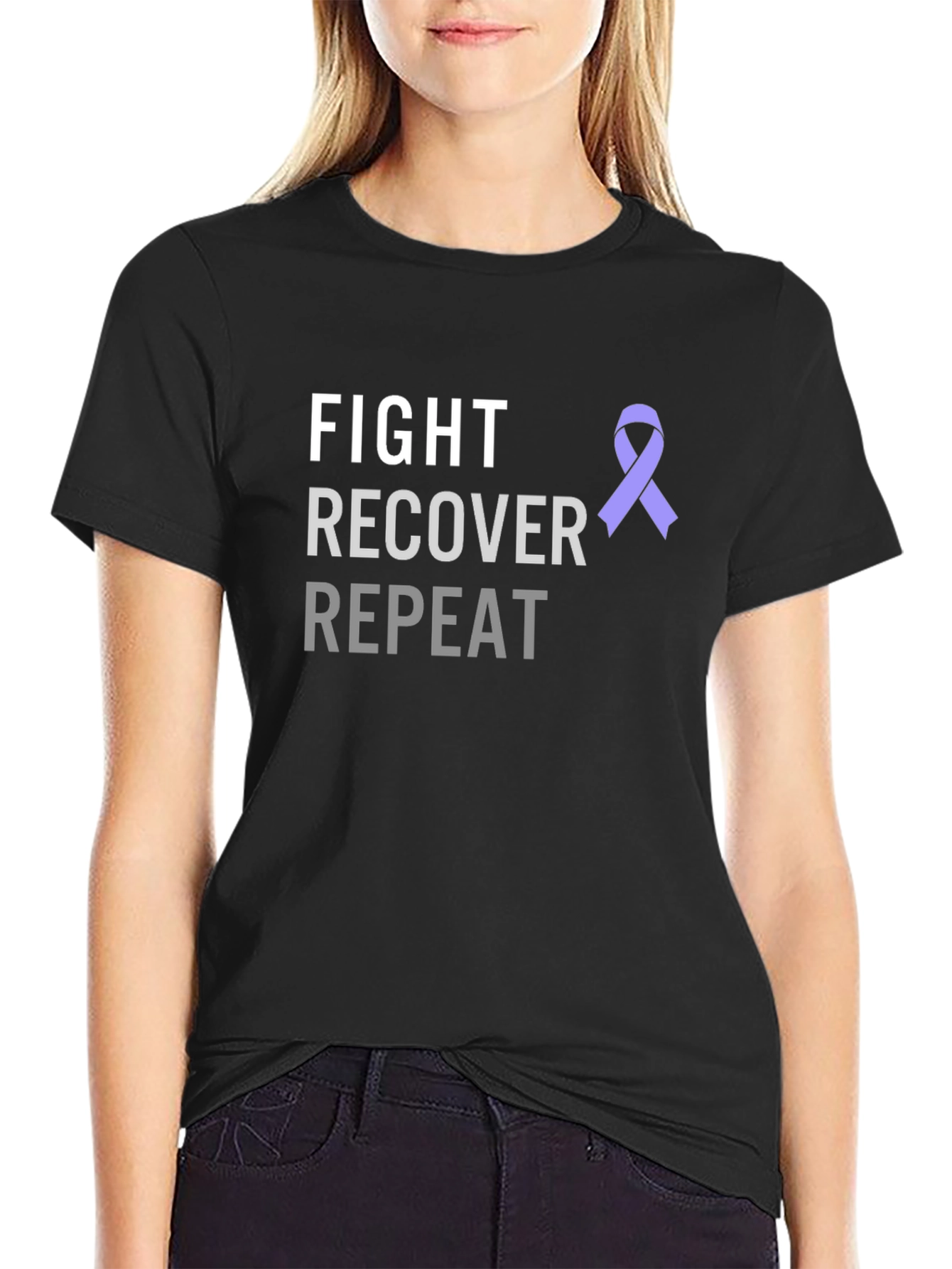 Fight Recover Repeat Awareness T-Shirt