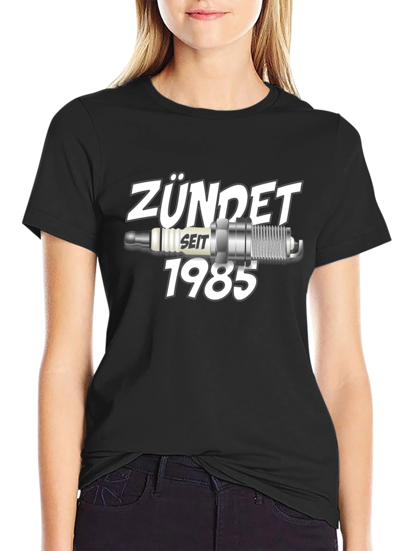 Zündet Seit 1985 T-Shirt Classic Car Spark Plug Design
