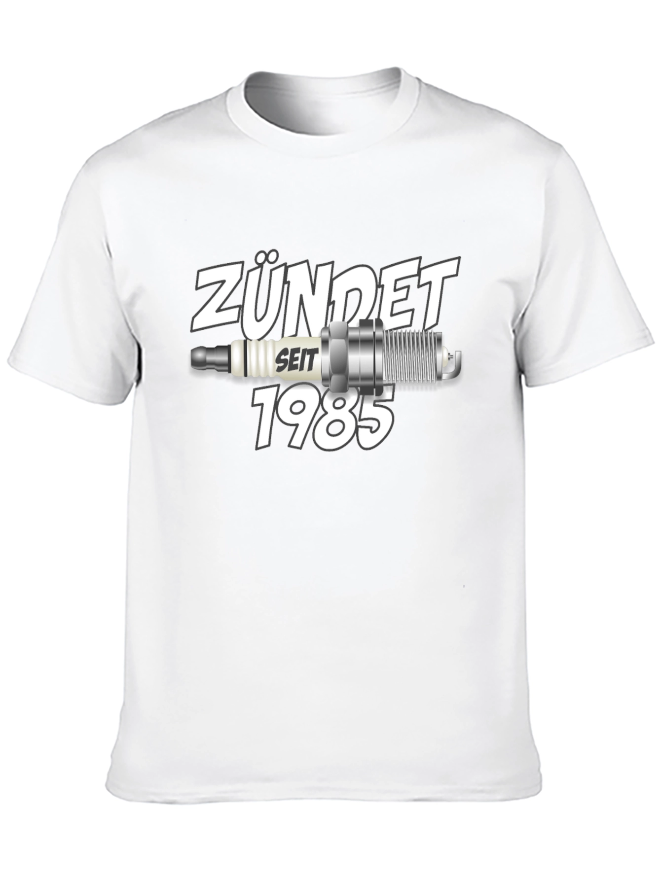 Zündet Seit 1985 T-Shirt Classic Car Spark Plug Design