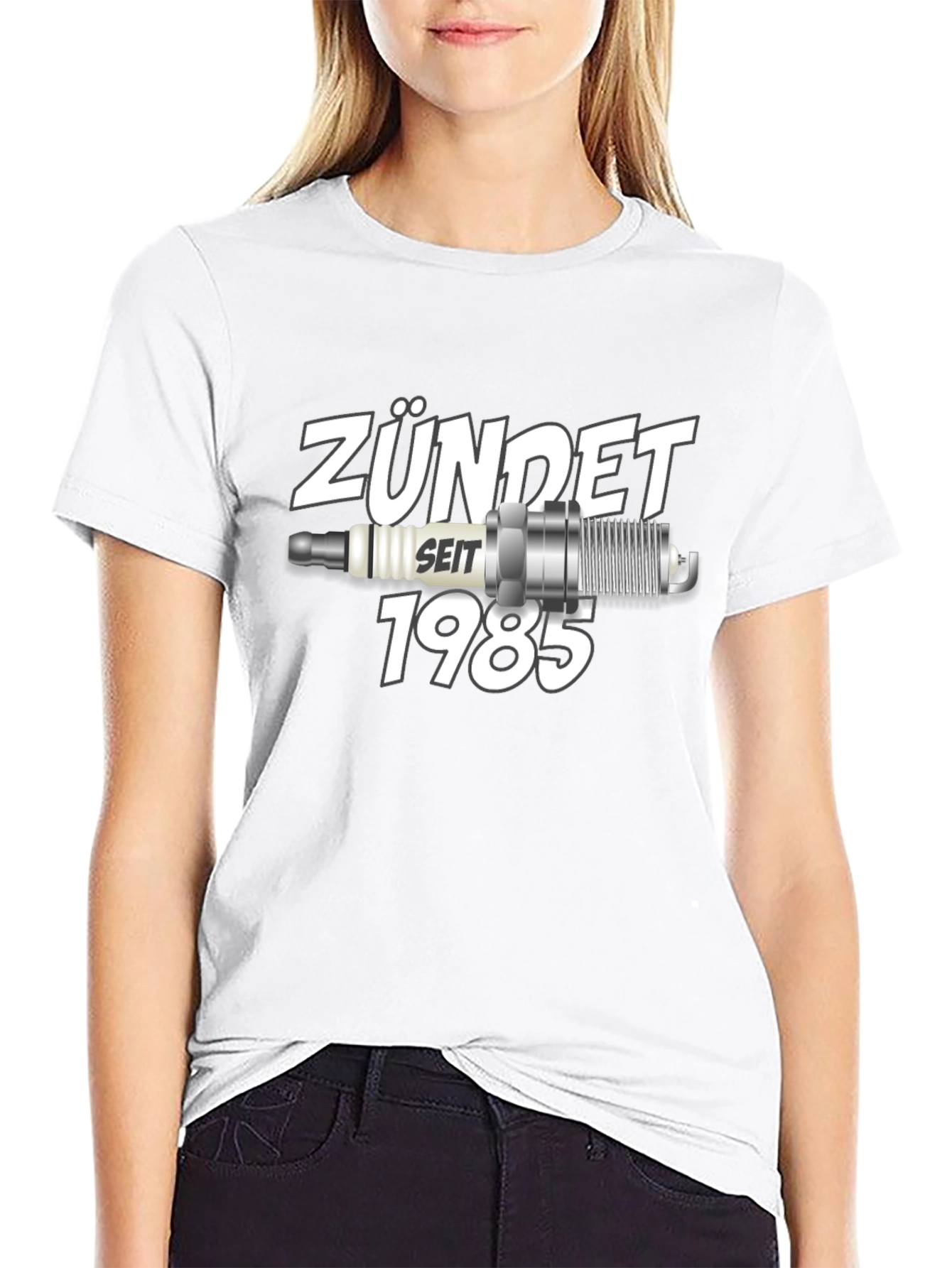 Zündet Seit 1985 T-Shirt Classic Car Spark Plug Design