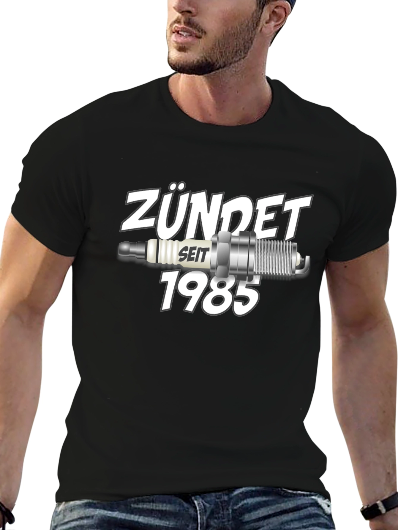 Zündet Seit 1985 T-Shirt Classic Car Spark Plug Design