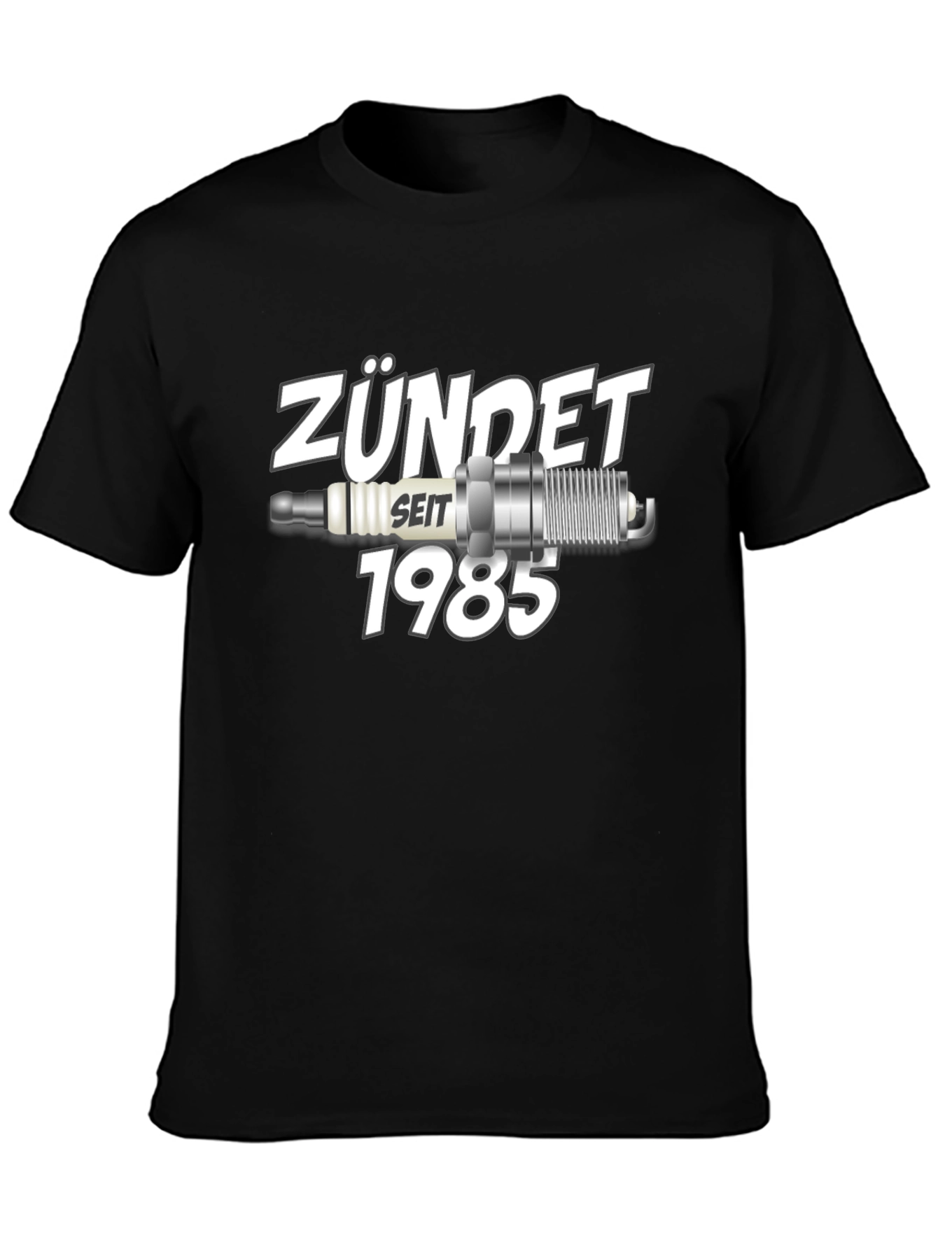 Zündet Seit 1985 T-Shirt Classic Car Spark Plug Design
