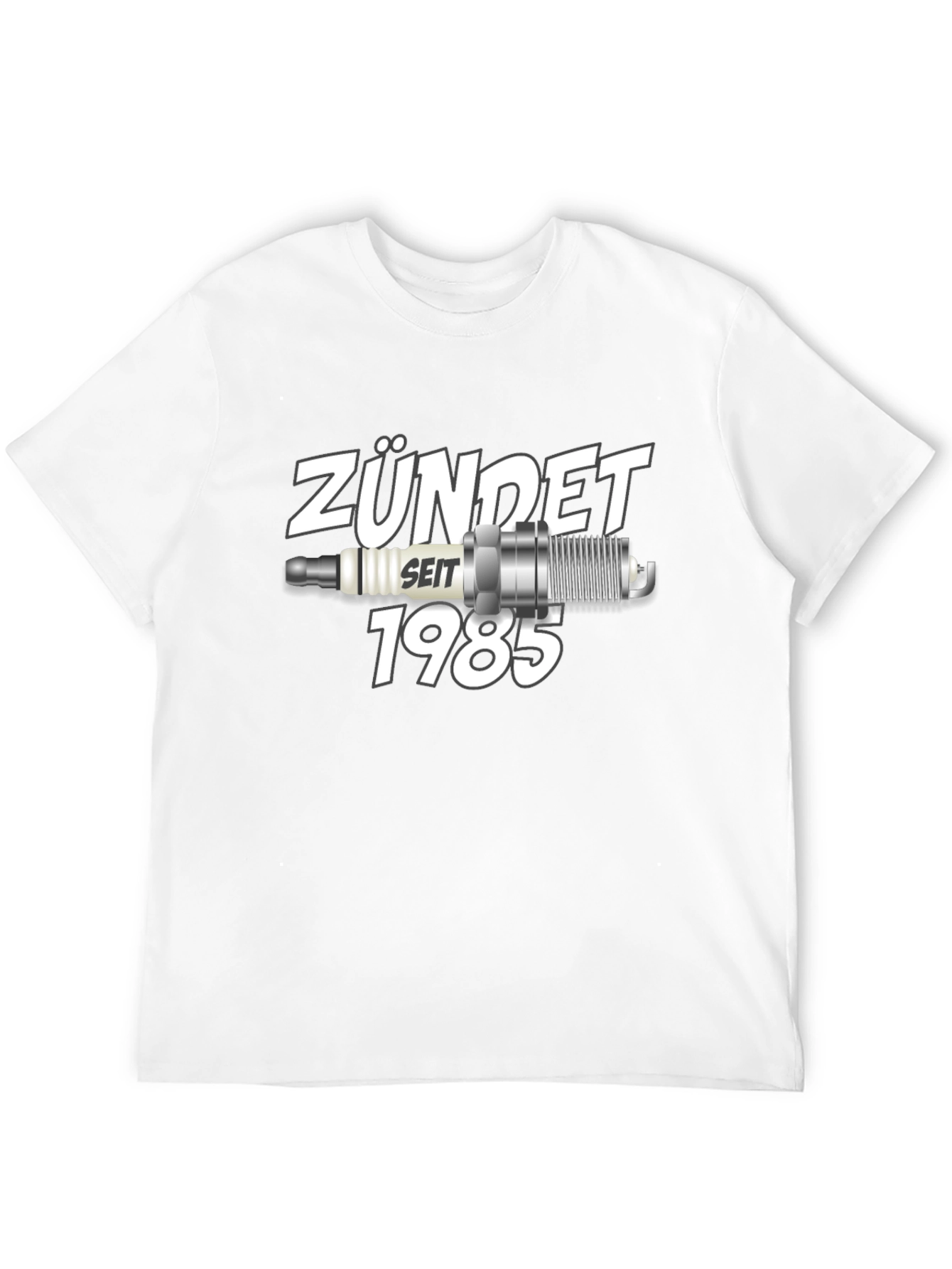 Zündet Seit 1985 T-Shirt Classic Car Spark Plug Design