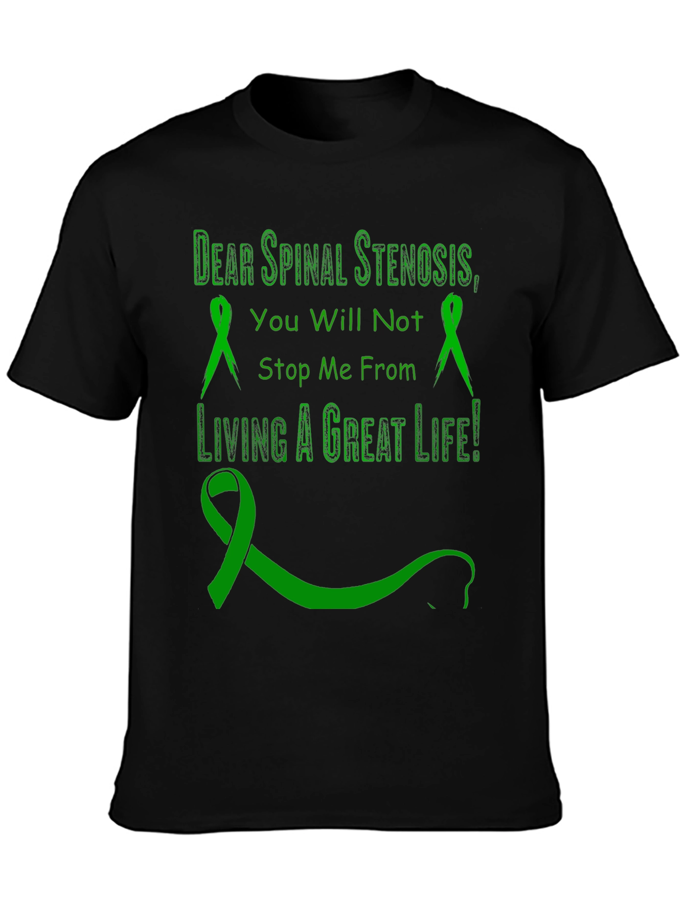 Spinal Stenosis Awareness Ribbon T-Shirt