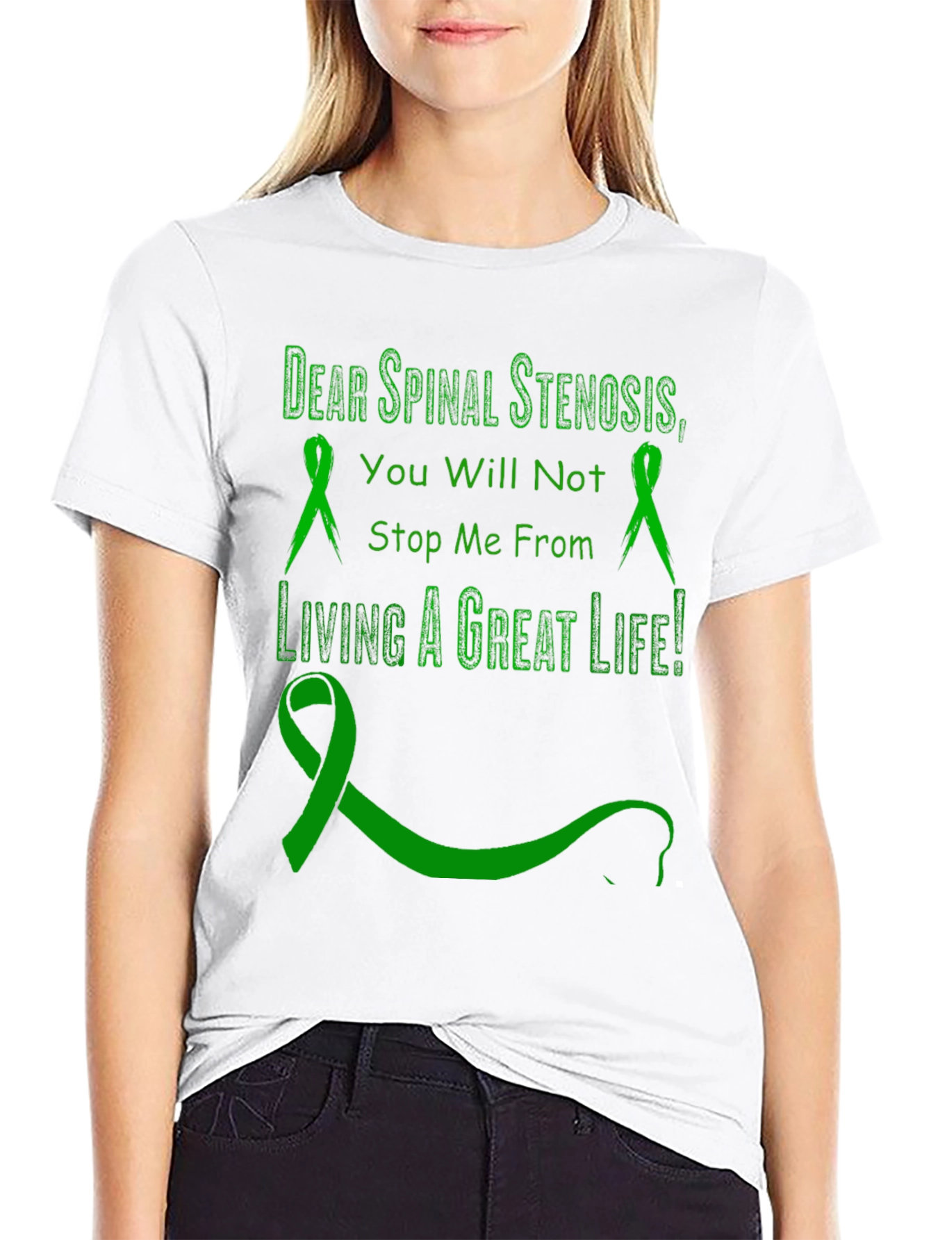 Spinal Stenosis Awareness Ribbon T-Shirt