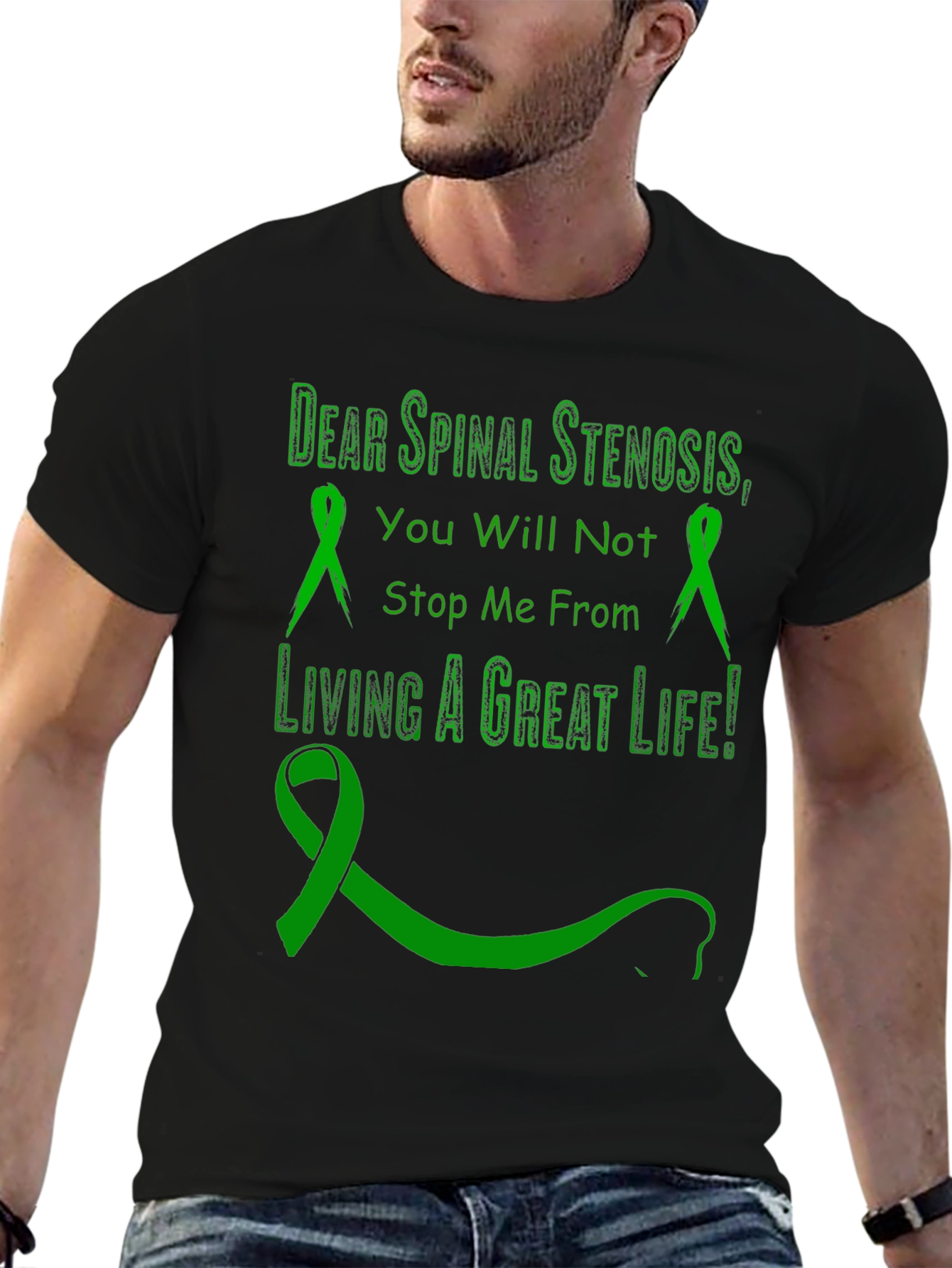 Spinal Stenosis Awareness Ribbon T-Shirt