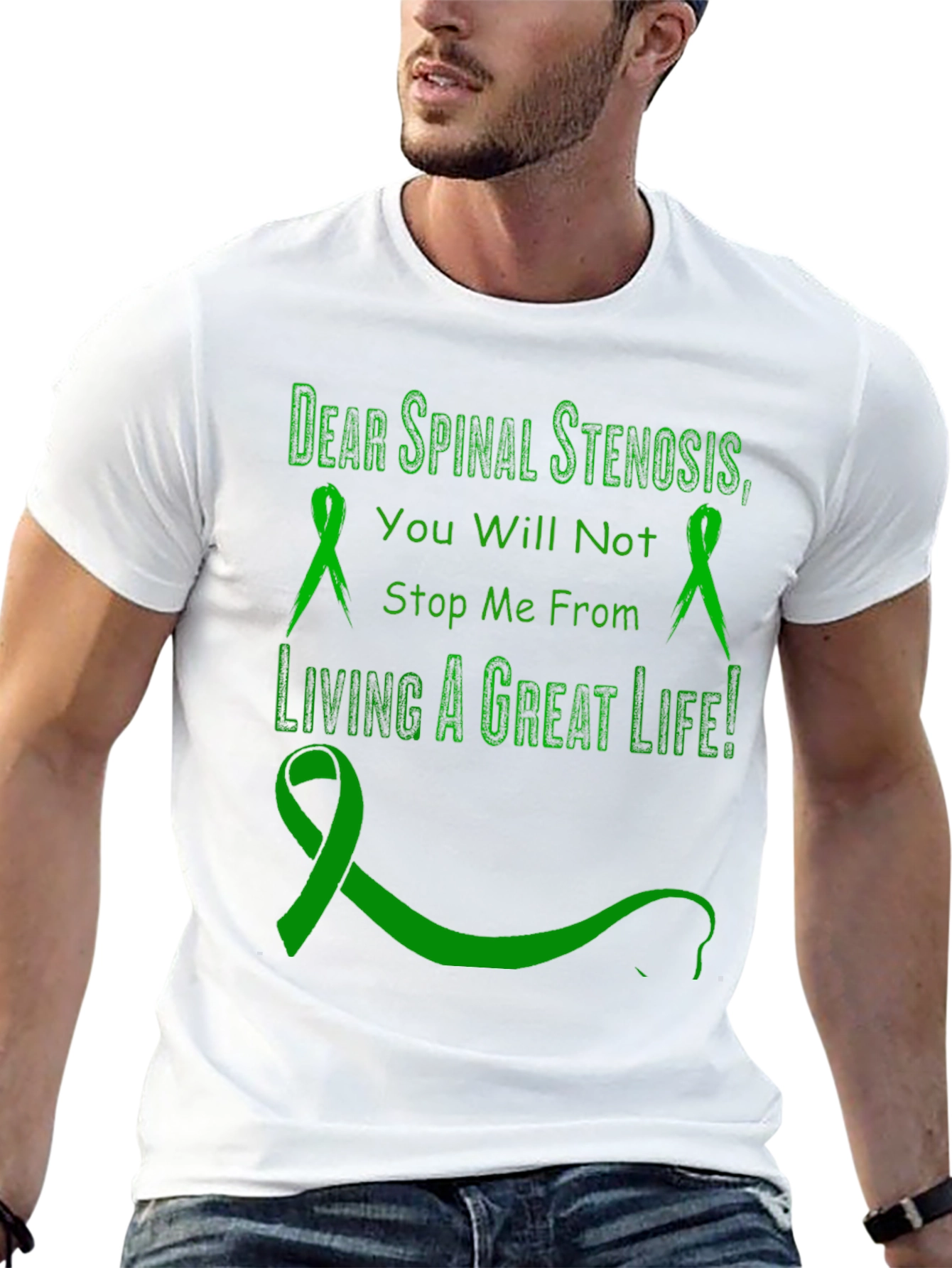 Spinal Stenosis Awareness Ribbon T-Shirt