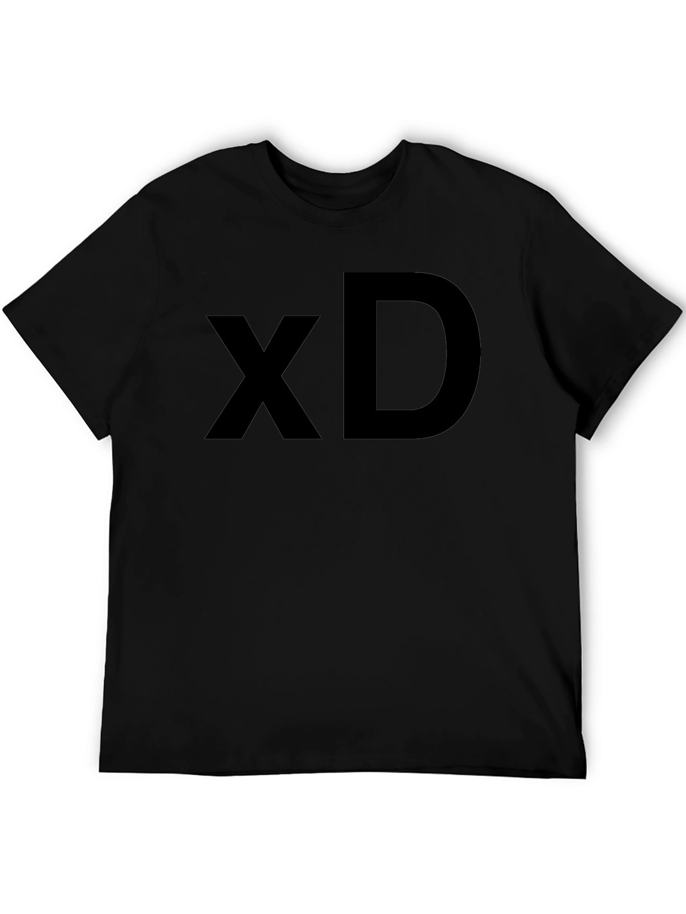 XD Graphic Tee - Classic Black Cotton T-Shirt