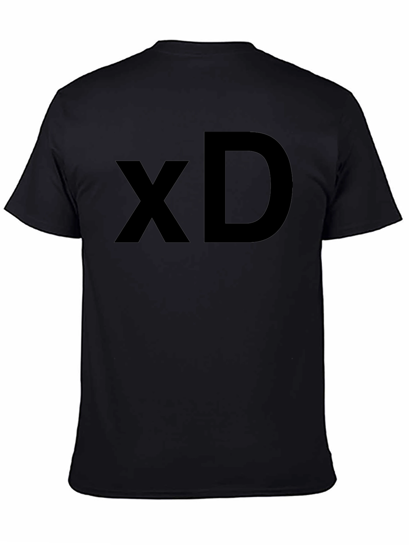 XD Graphic Tee - Classic Black Cotton T-Shirt