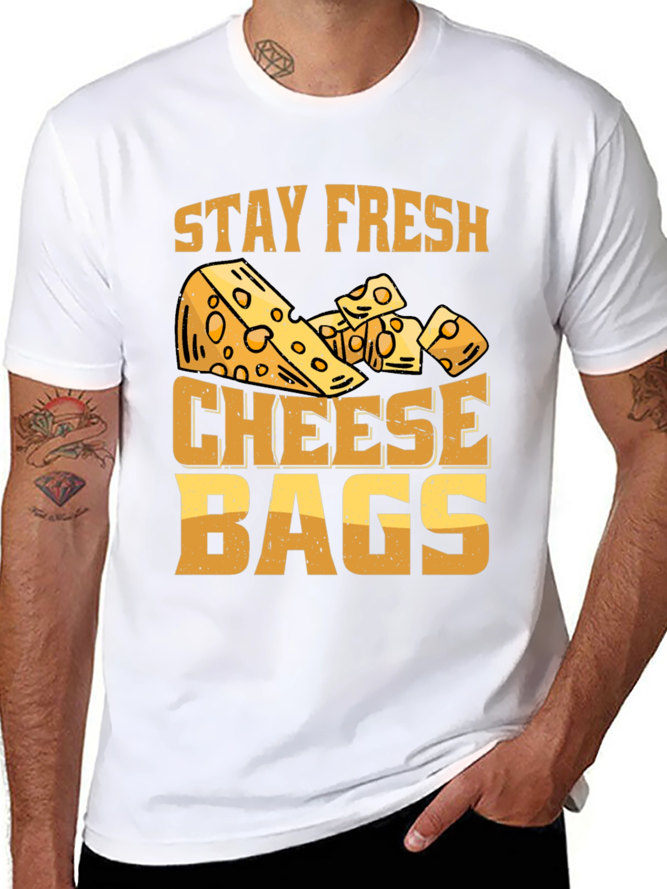 Stay Fresh Cheese Bags Graphic Tee