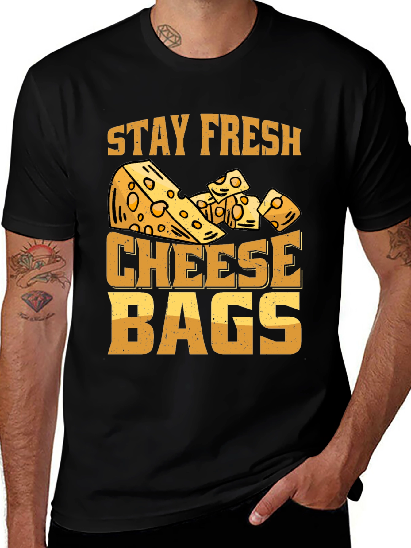 Stay Fresh Cheese Bags Graphic Tee