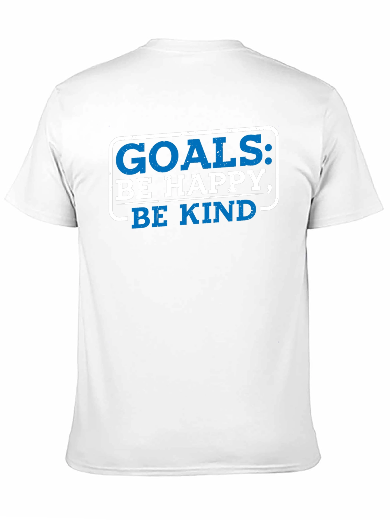 Goals Be Happy Be Kind Black Graphic Tee