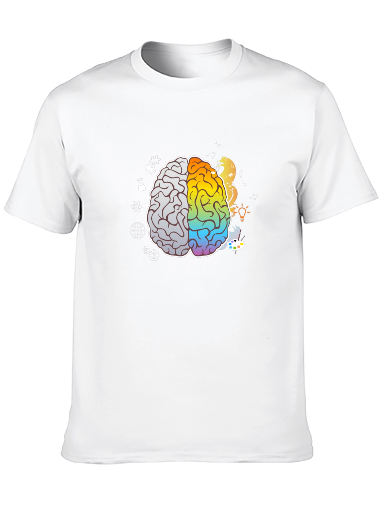 Brain Art T-Shirt - Black Graphic Tee