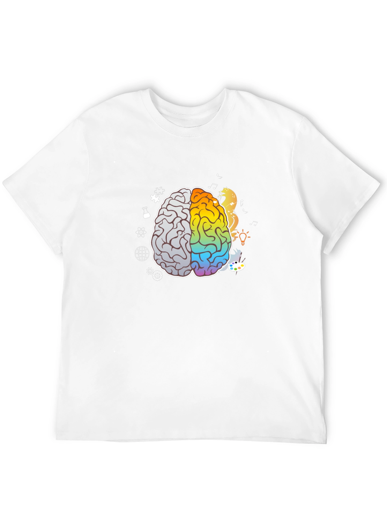 Brain Art T-Shirt - Black Graphic Tee