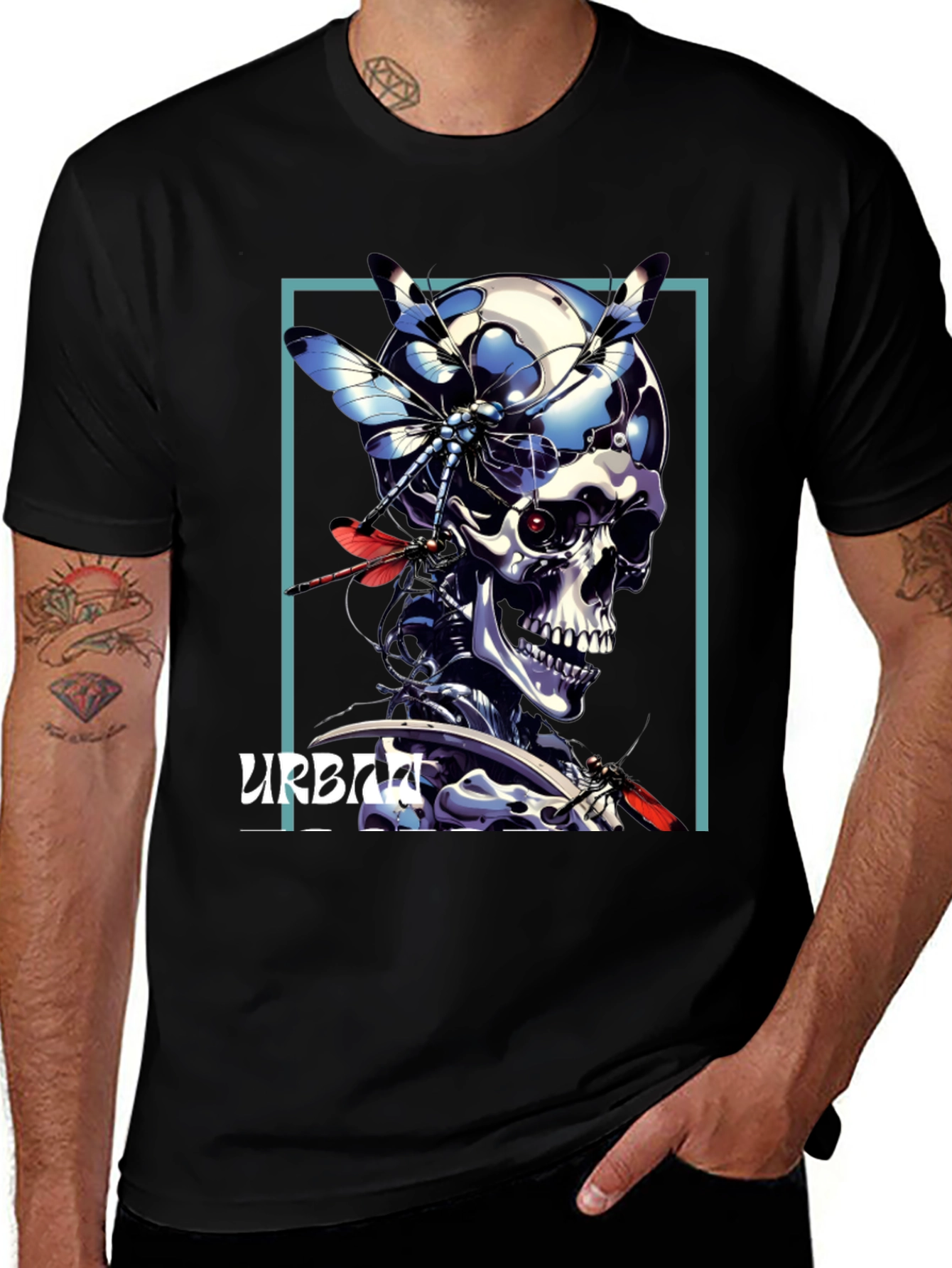 Urban Cyborg Skull T-Shirt