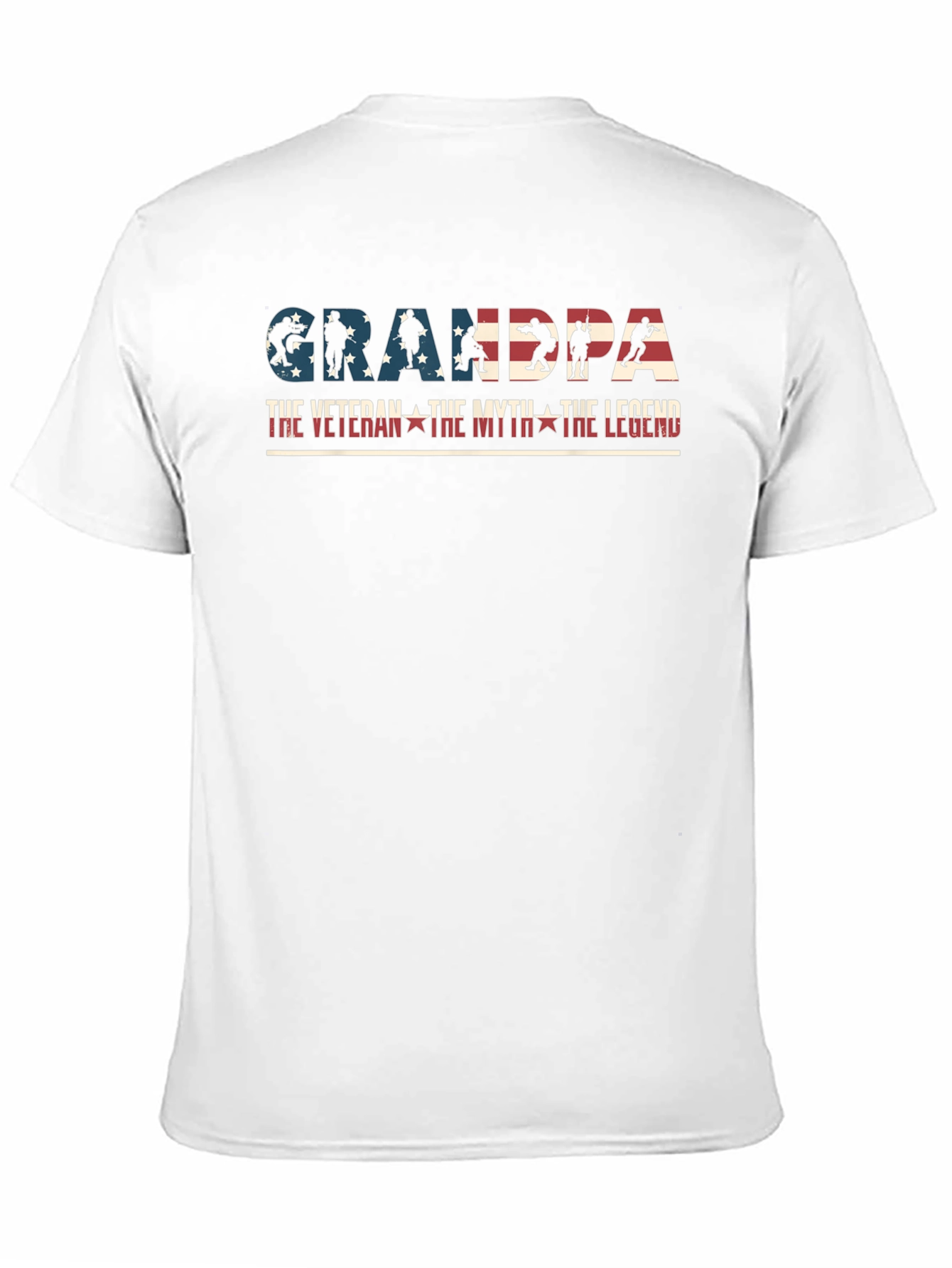 Grandpa Veteran Myth Legend Patriotic T-Shirt