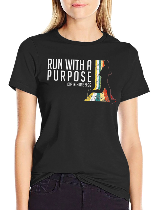 Run With A Purpose Christian T-Shirt