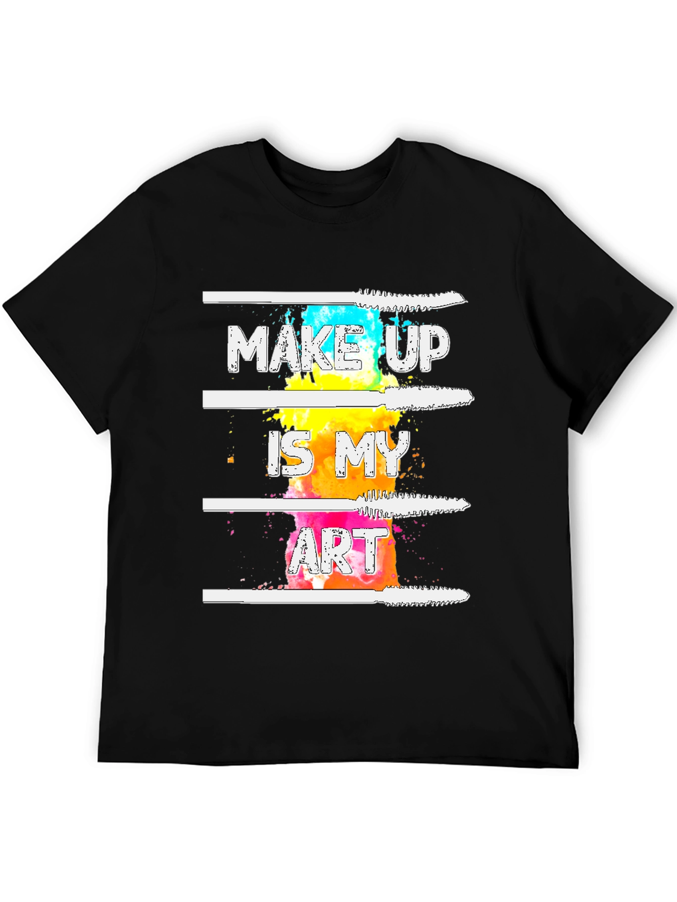 Makeup Is My Art Graphic Tee - Black T-Shirt