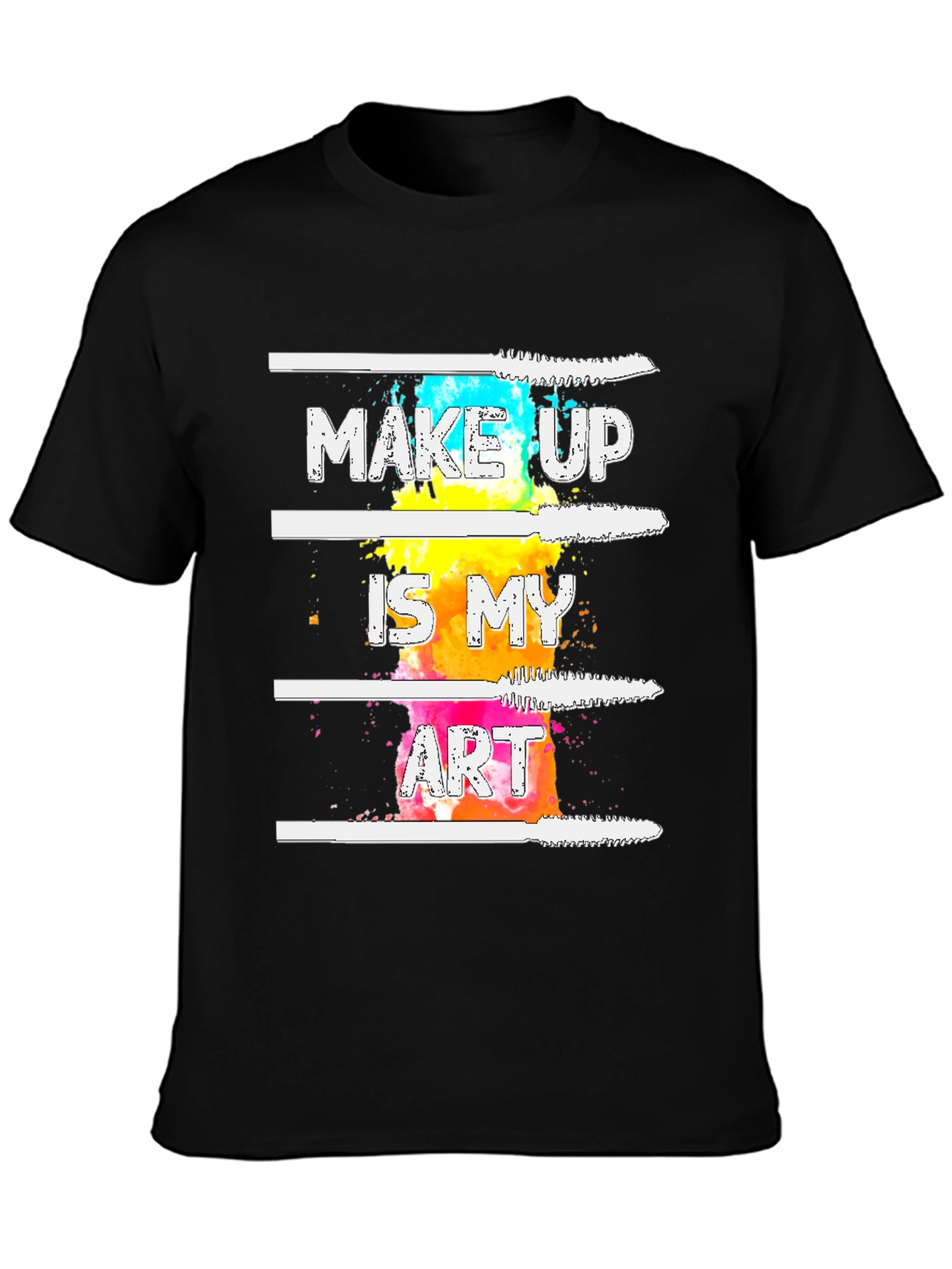 Makeup Is My Art Graphic Tee - Black T-Shirt