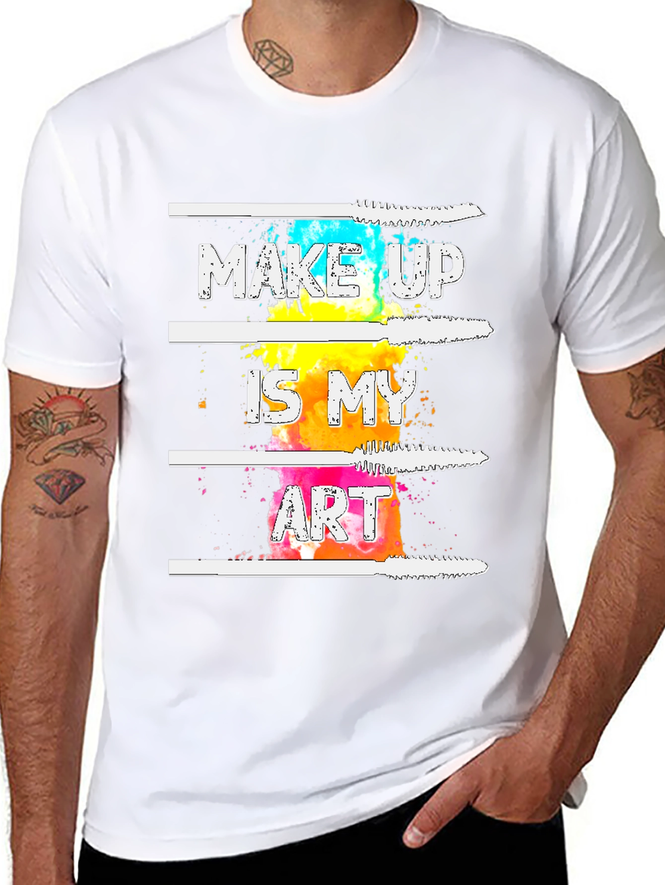 Makeup Is My Art Graphic Tee - Black T-Shirt