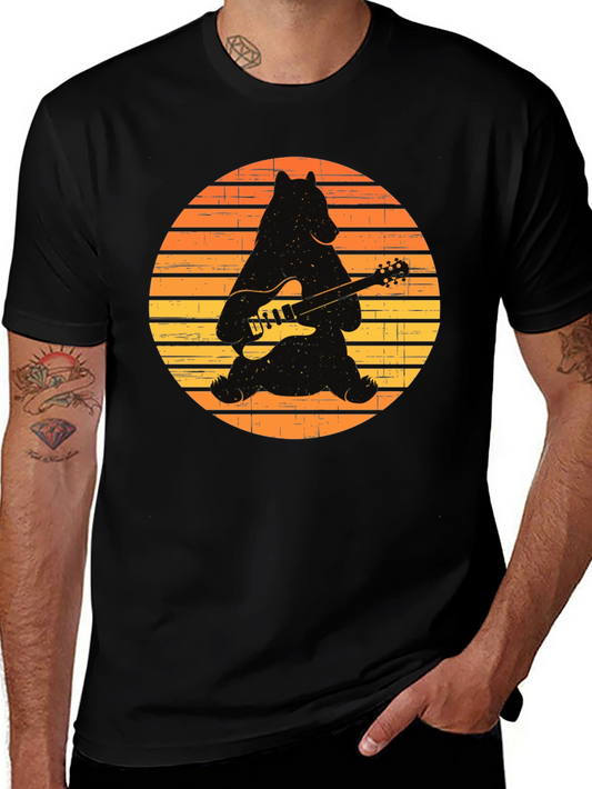 Cool Bear Guitar Player T-Shirt