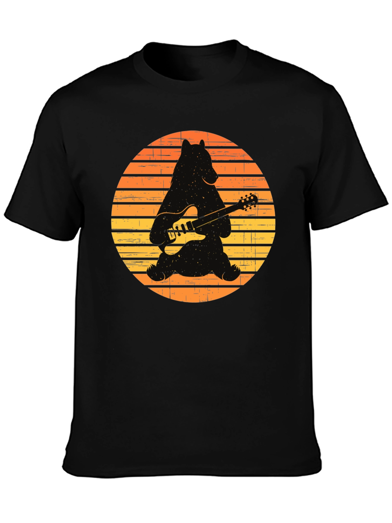 Cool Bear Guitar Player T-Shirt
