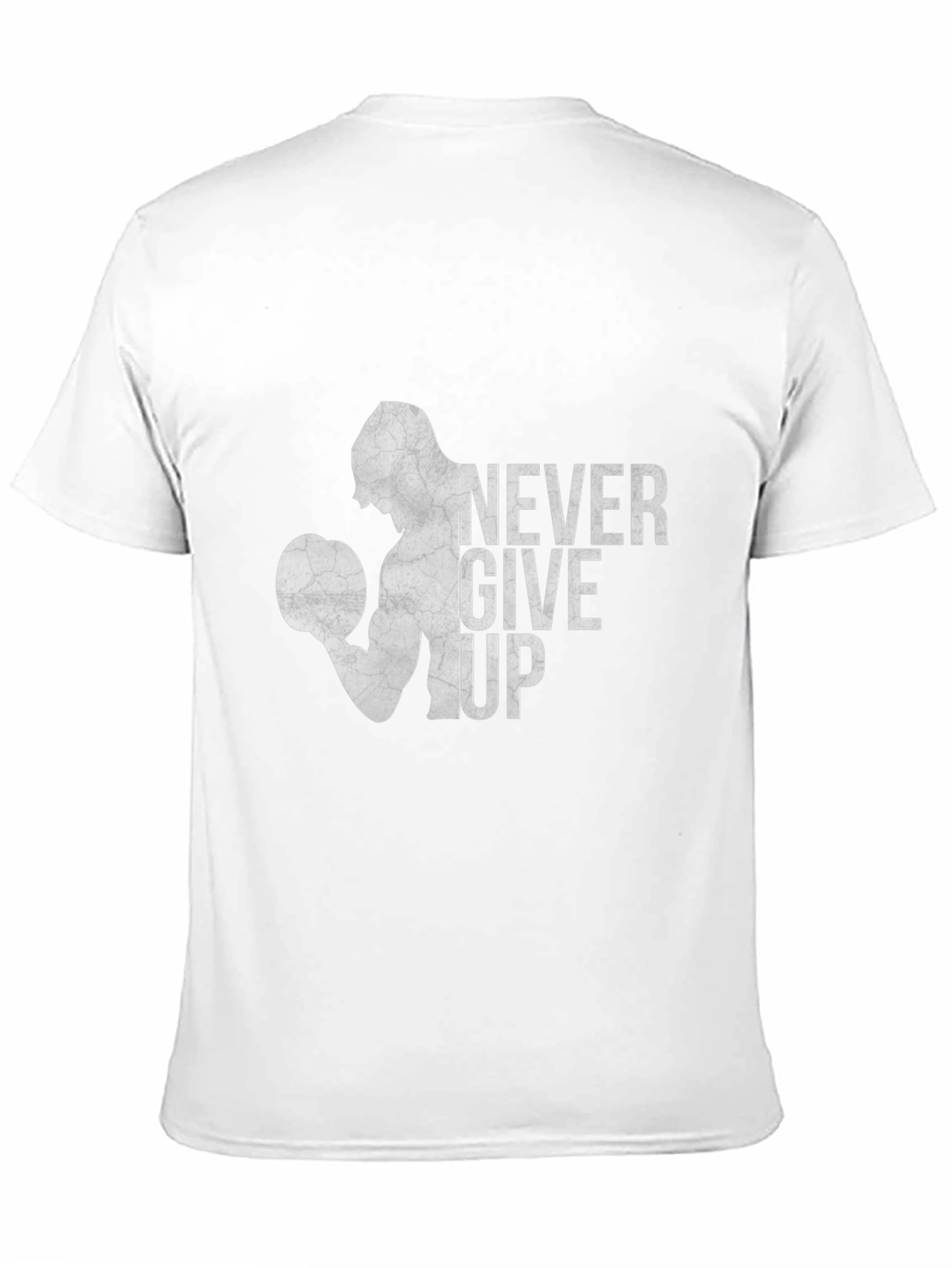 Never Give Up Motivational Graphic T-Shirt